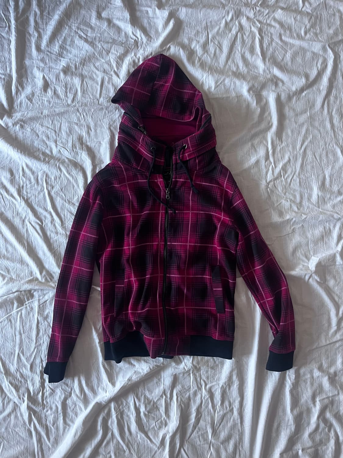 High neck  hood zip up 상품이미지1