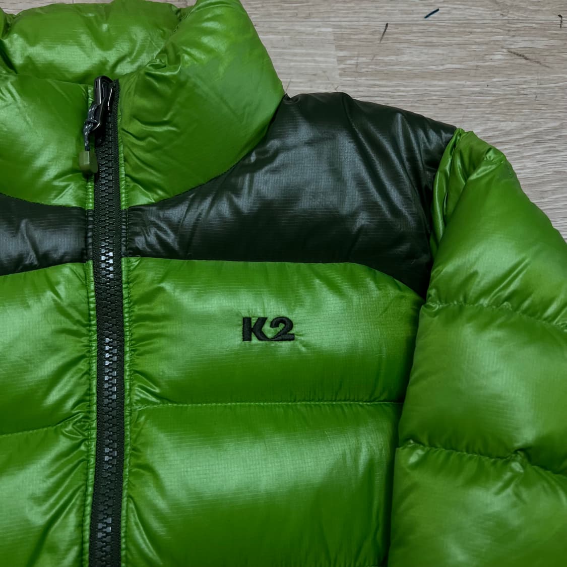 K2 아웃도어 남여공용 덕다운 로고 경량패딩 점퍼 [라이트그린] S/90 상품이미지4