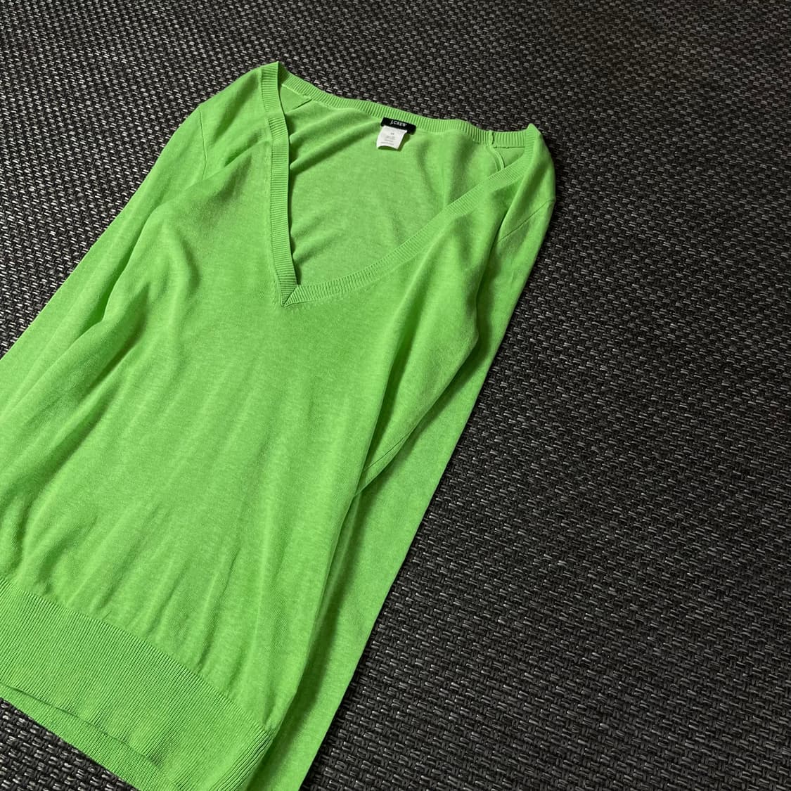 제이크루 연두 딥브이넥 긴팔 니트 XS  상품이미지5