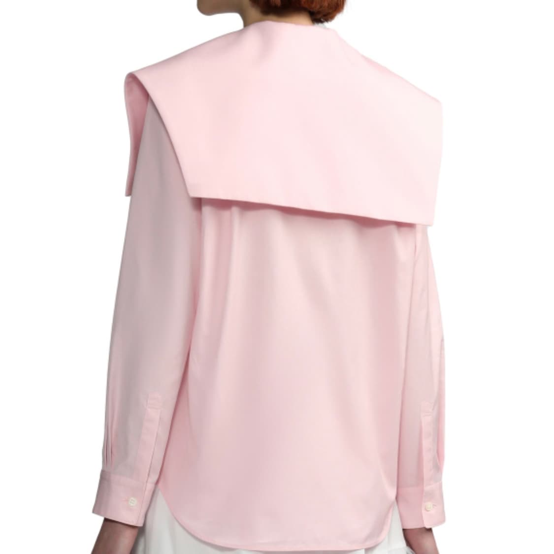 꼼데가르송 걸 빅카라 세일러 블라우스 셔츠 핑크 XS 상품이미지4
