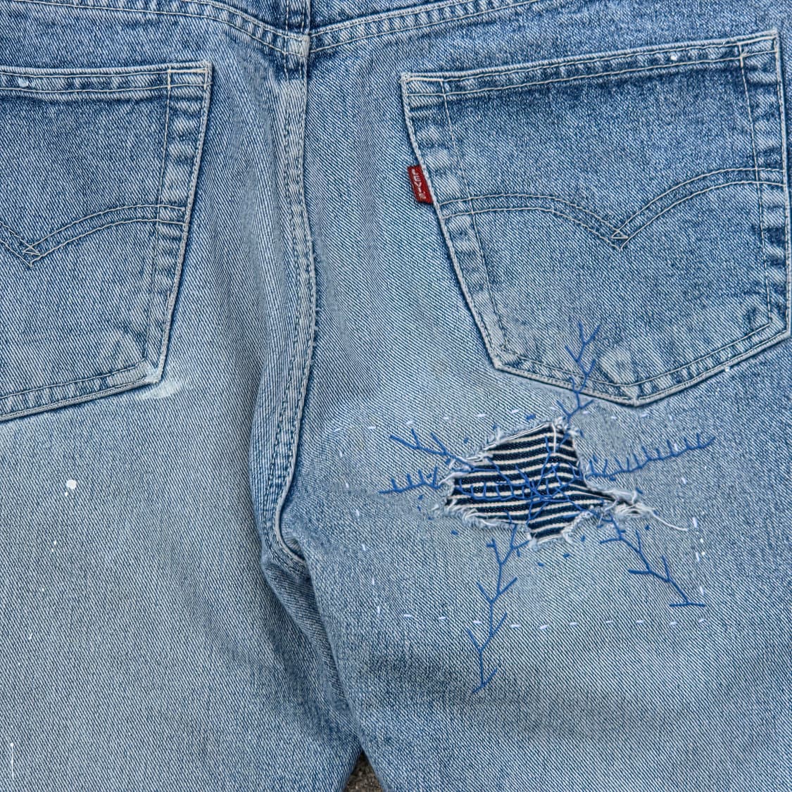 S.O/ 리페어, 자수 커스텀 데님팬츠 상품이미지5