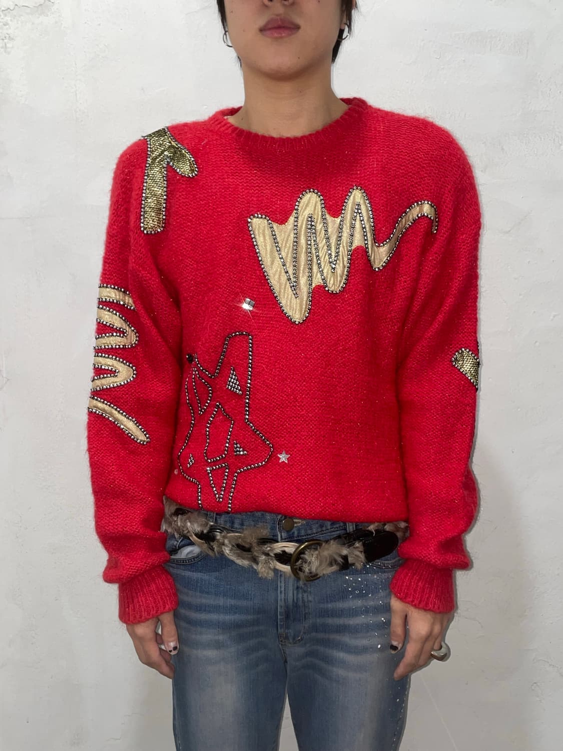 Red Beads Sweater 상품이미지1