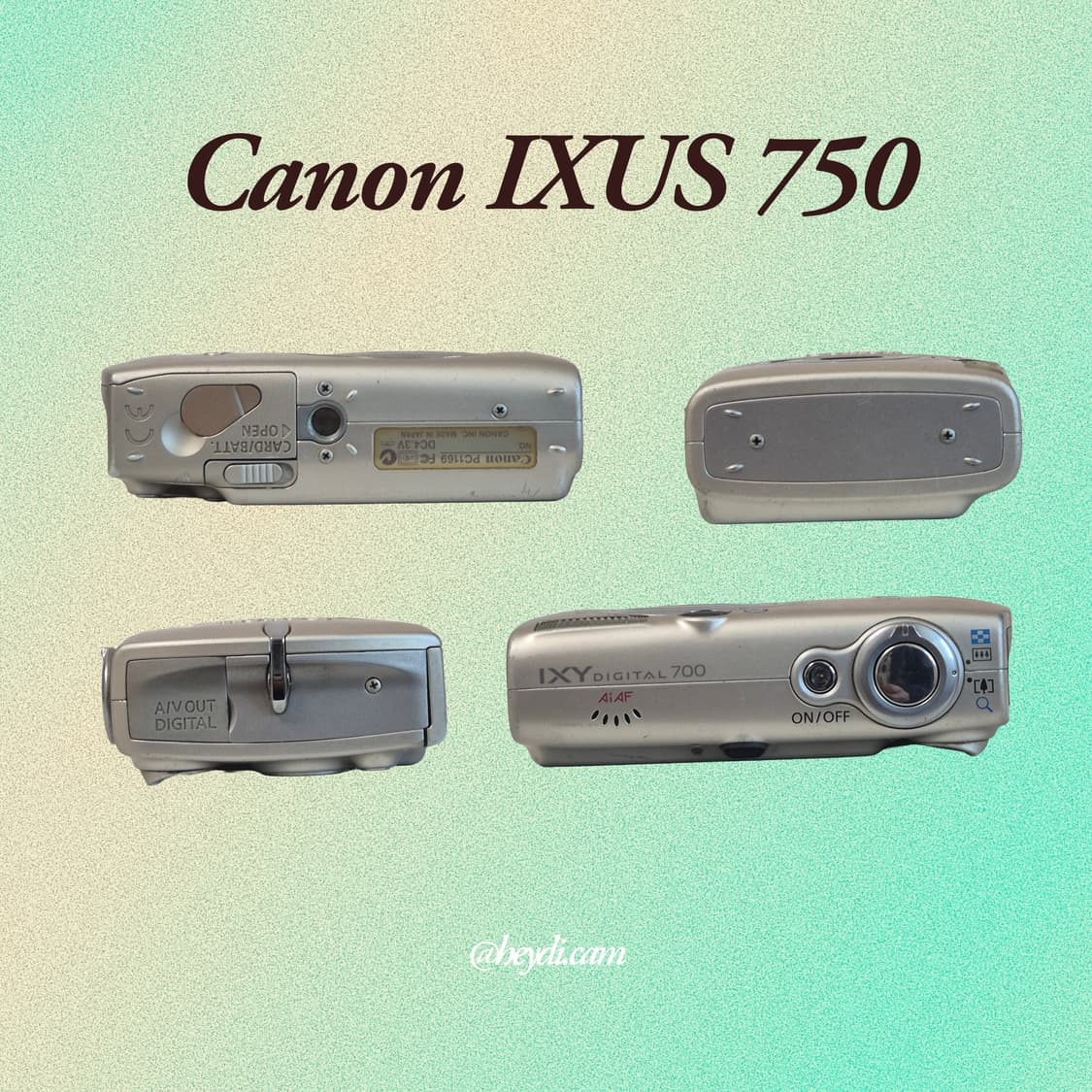 미품급! (아일릿 원희) 캐논 ixus750 IXY700 골드 상품이미지3