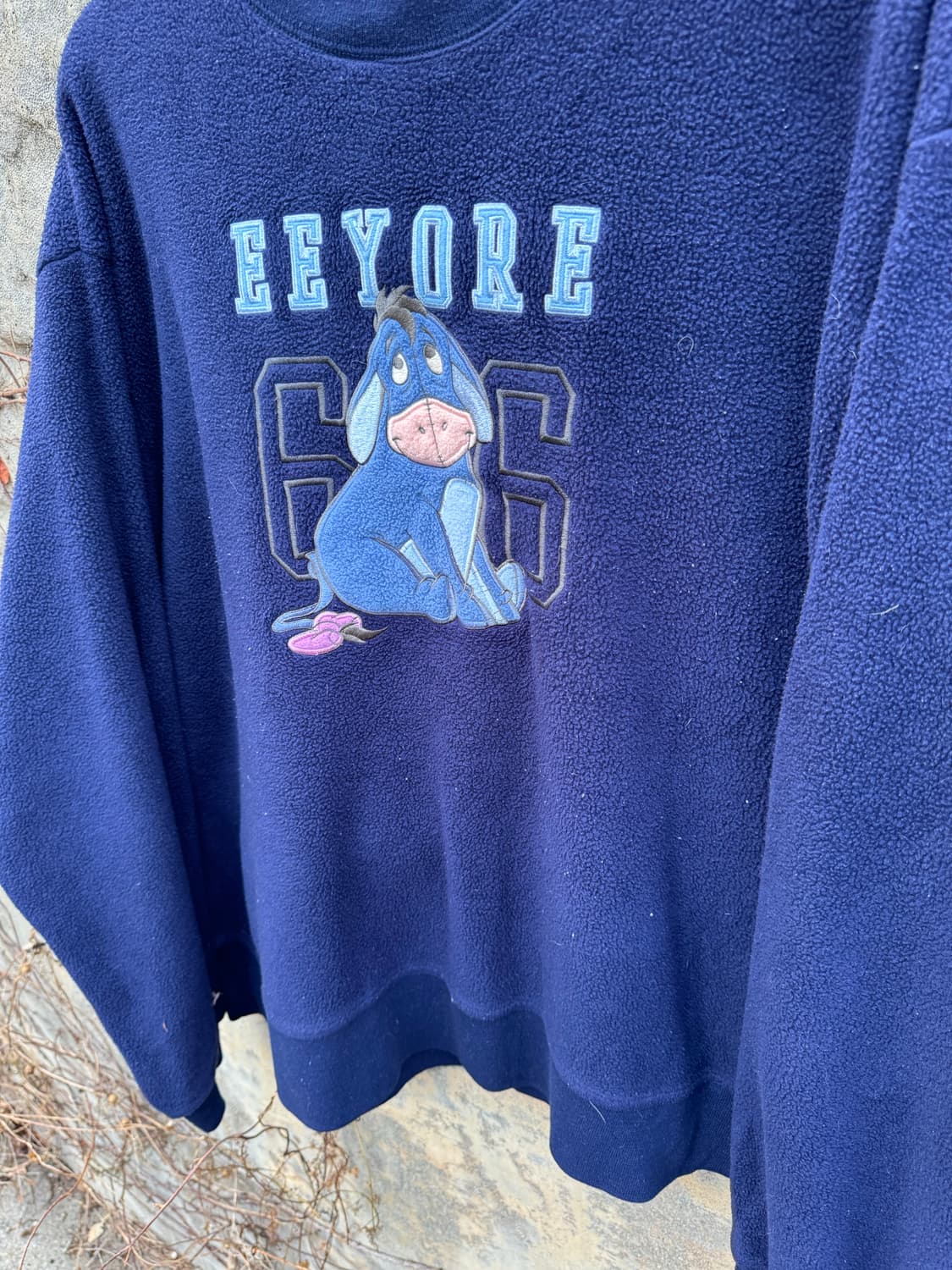 디즈니 빈티지 동키 후리스 플리스 스웻 셔츠 맨투맨 네이비 상품이미지3