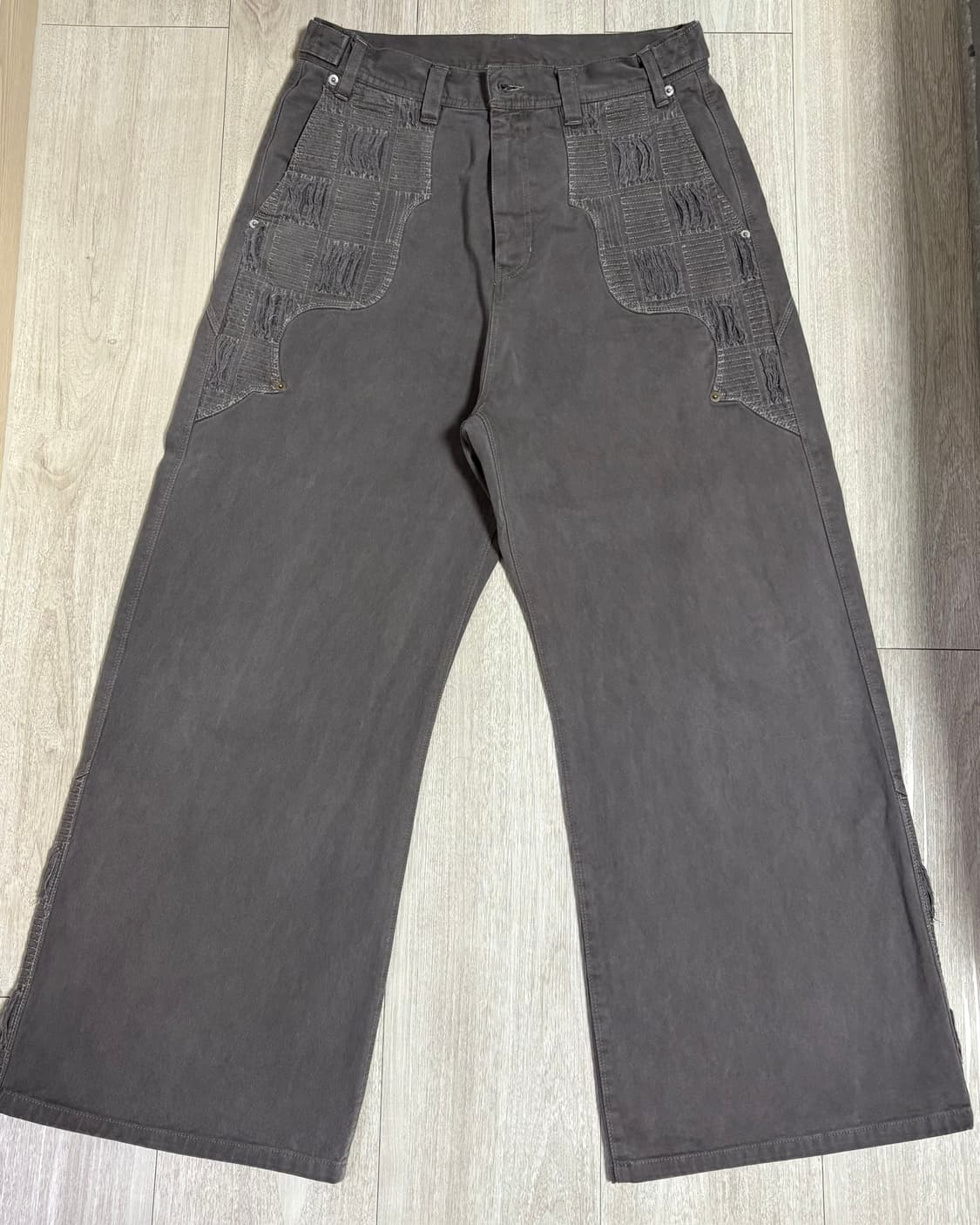 [3]폴리테루 1011 웨스턴 보로 팬츠 그레이 상품이미지2