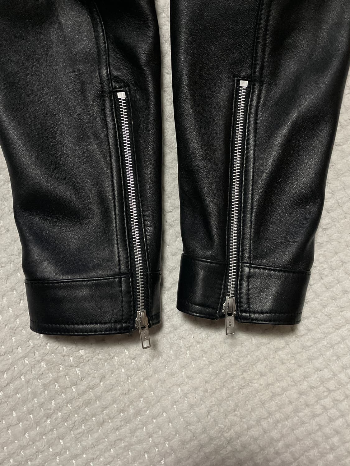 SPRONE 스페로네 웨스턴 무드 램스킨 양가죽 바이커 레더 자켓 상품이미지6