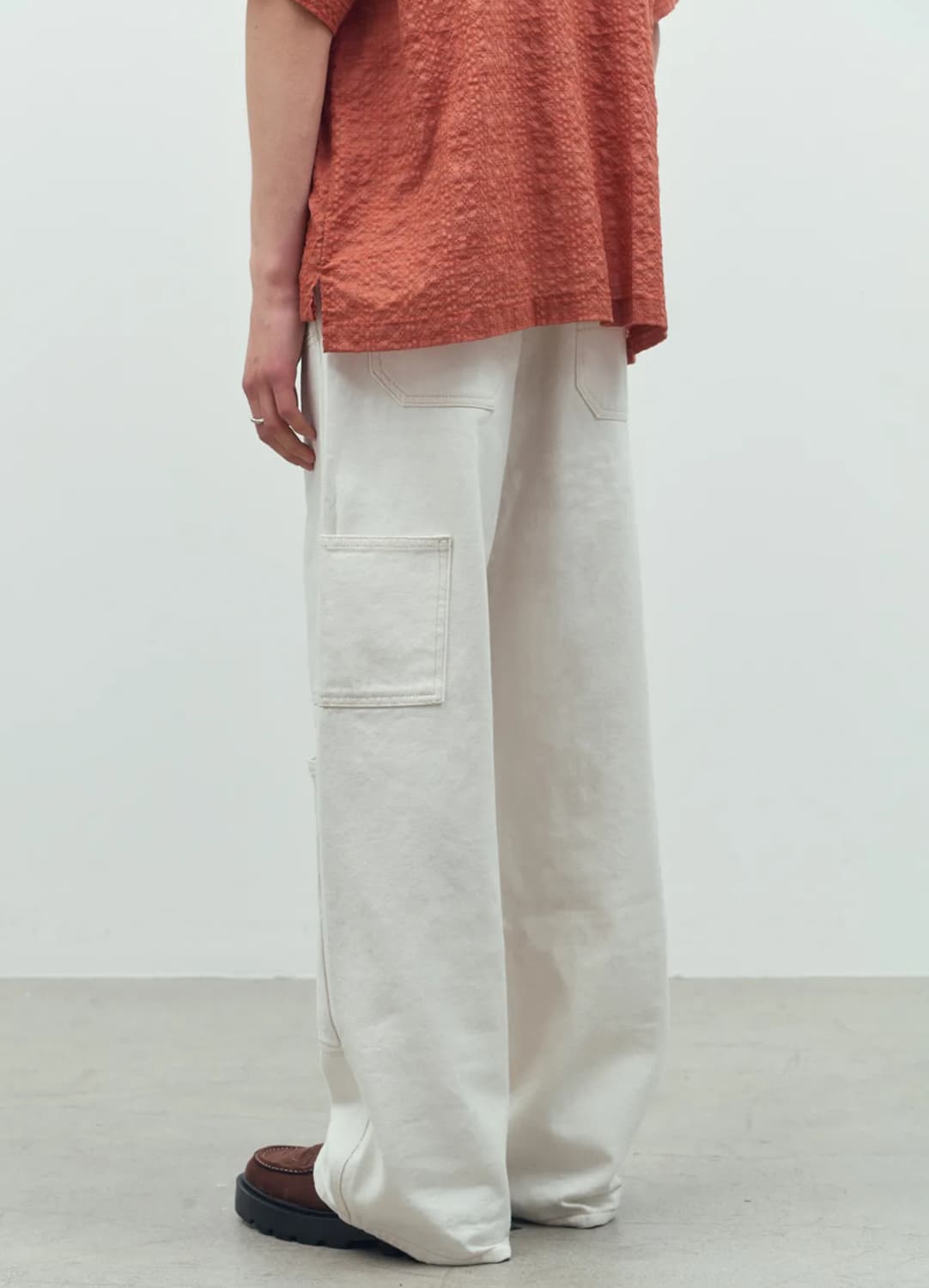 도프제이슨 멀티 포켓 카펜터 팬츠 바지 크림 M 상품이미지4