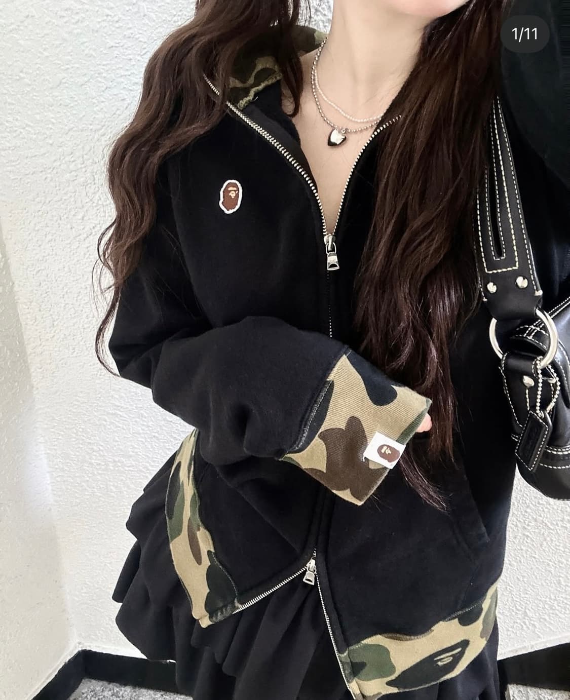 베이프 레어템 카모 후드집업 후집 상품이미지1