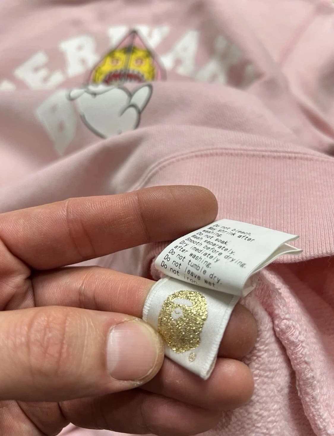 베이프 테리야키 보이즈 후드티 핑크 상품이미지9