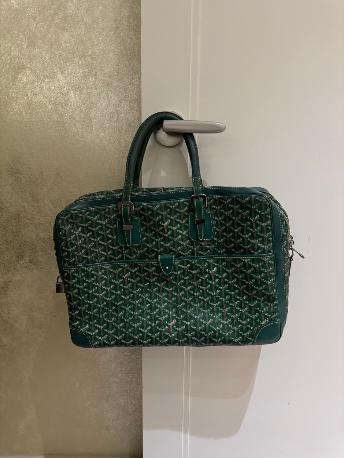 고야드 암바사드 MM 도큐먼트 케이스 그린 상품이미지1