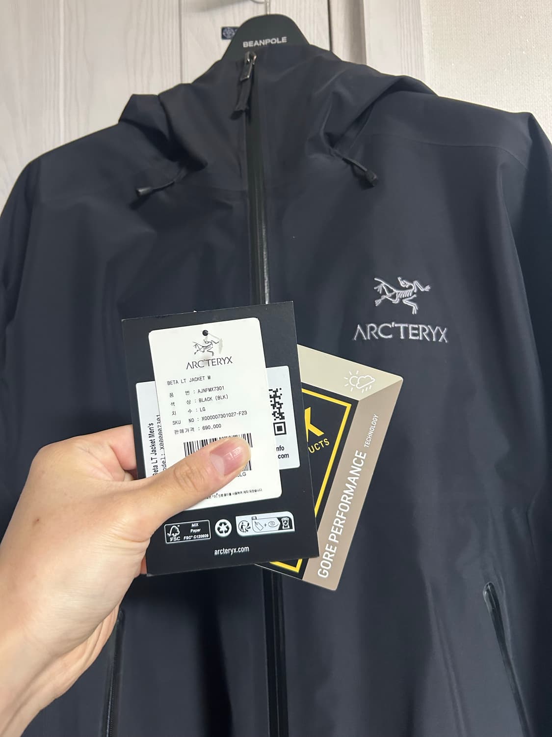 아크테릭스 베타LT자켓 블랙 L사이즈 23FW 상품이미지3
