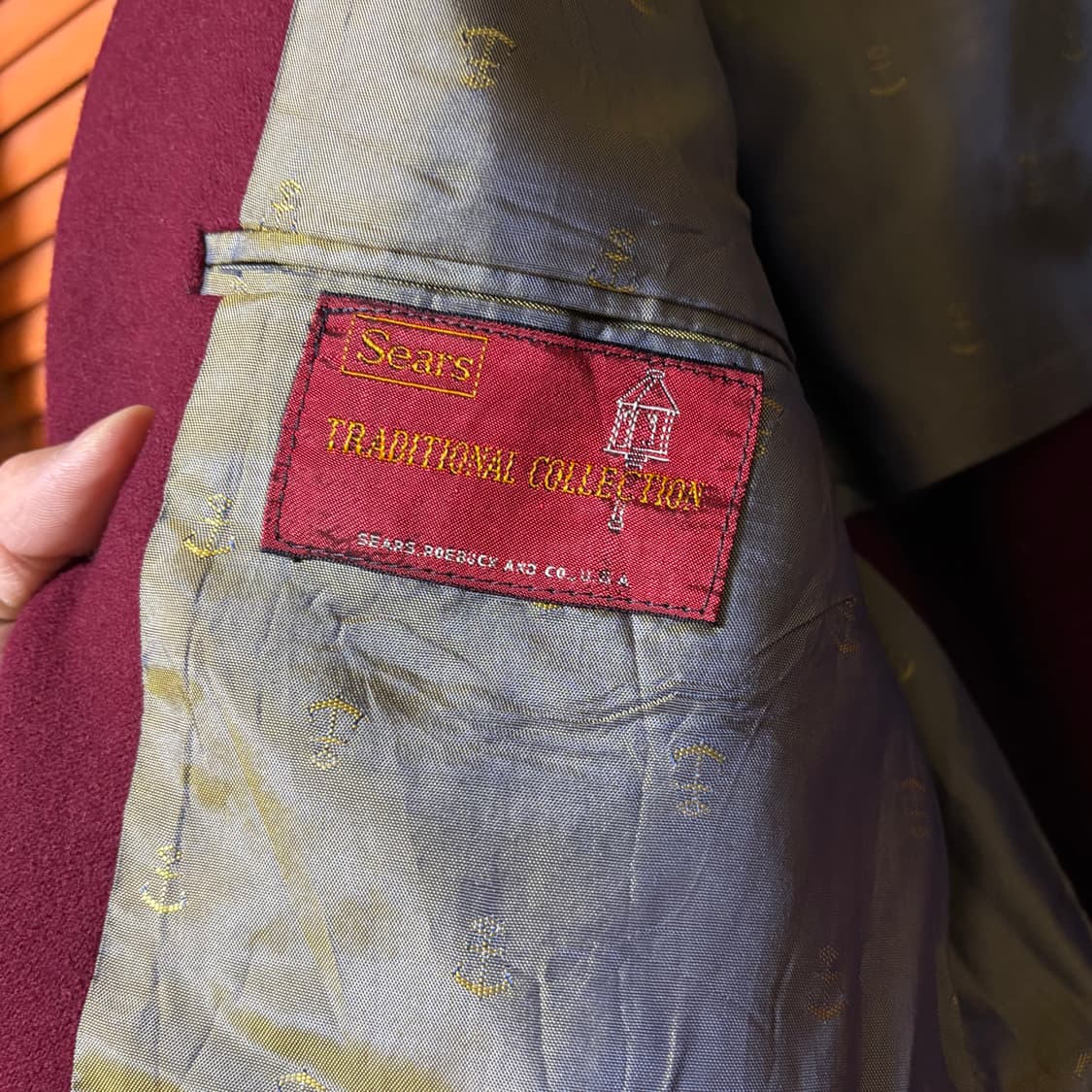 80s USA 테일러드 블레이저 울자켓 상품이미지6