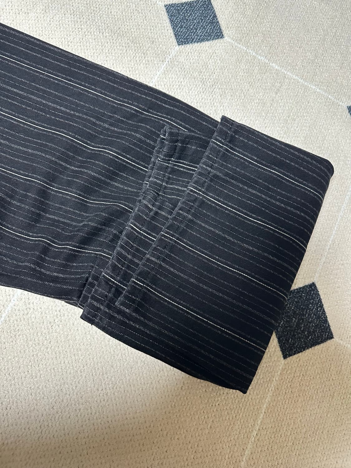 [S] 밀로 우먼 스트라이프 벌룬 데님 팬츠 상품이미지6