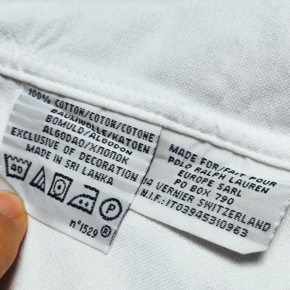 [XL] 폴로 랄프로렌 화이트 옥스포드 셔츠 상품이미지6