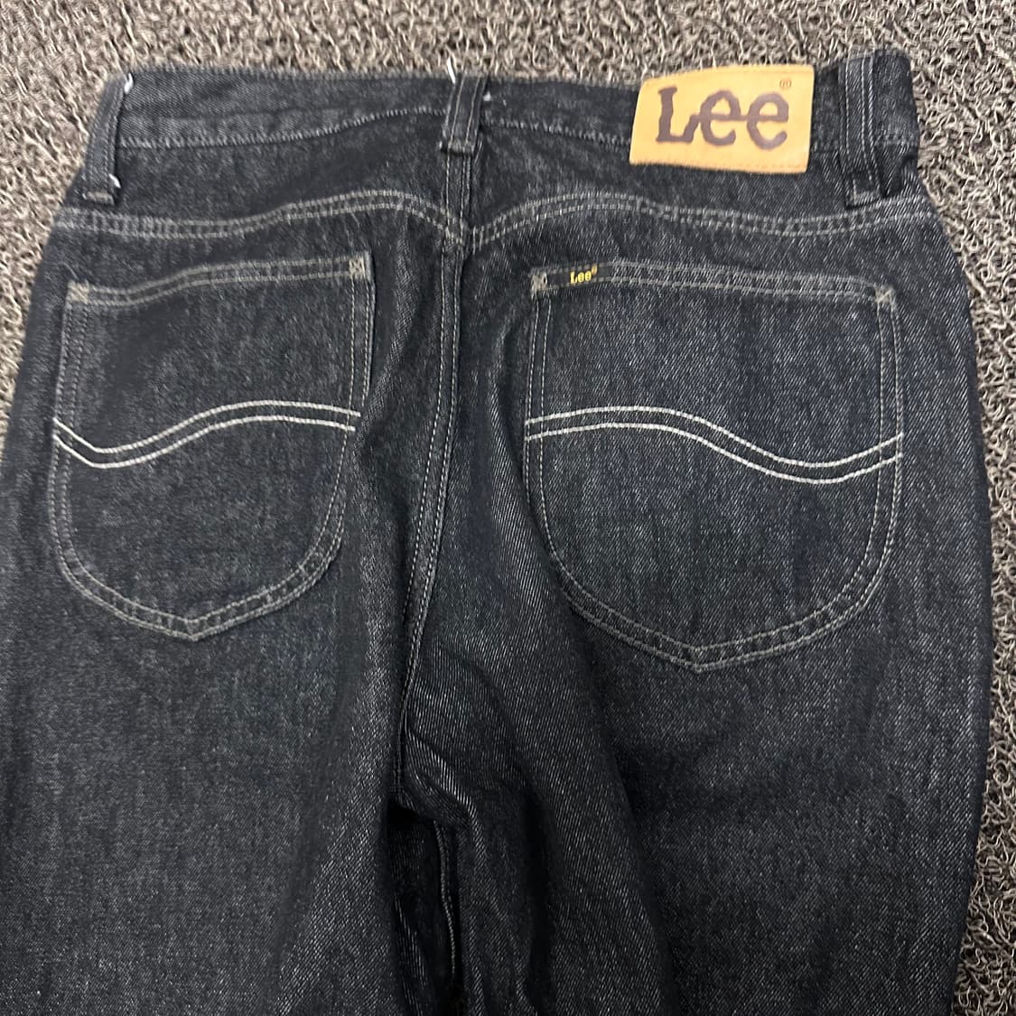 LEE 리 흑청 데님 와이드 청바지 팬츠 32인치 상품이미지6