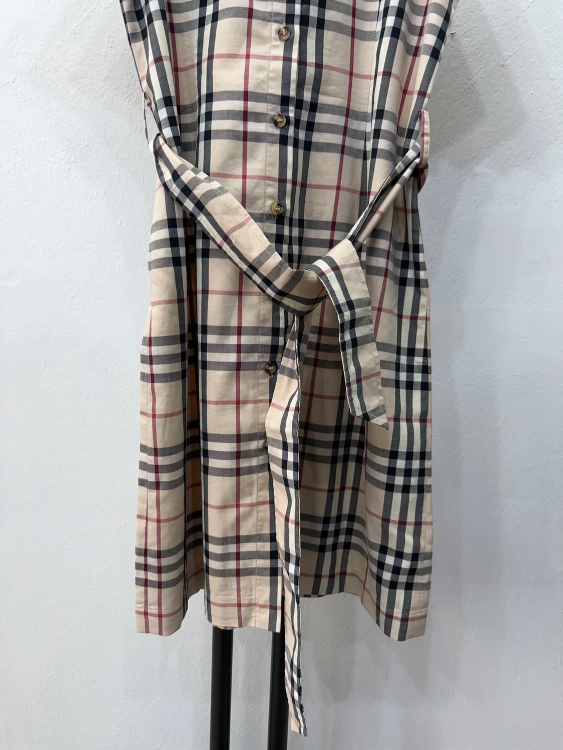 정품) 버버리 여성 체크 노바셔츠 원피스 L 상품이미지4