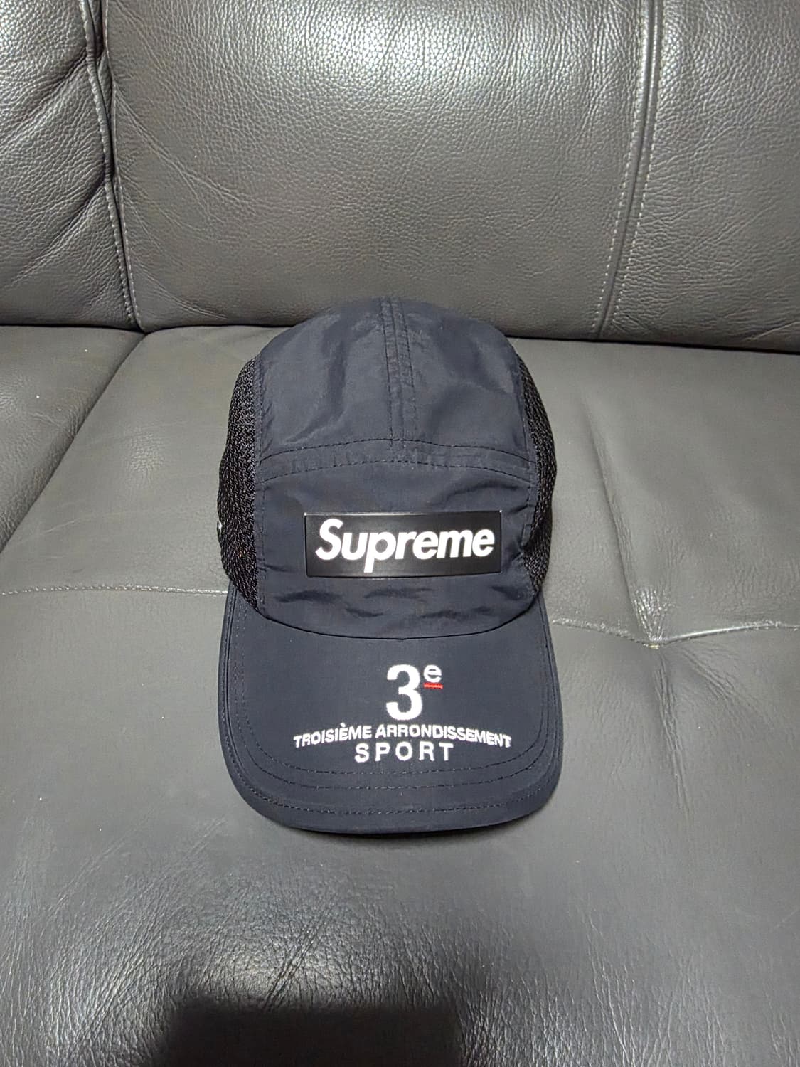 슈프림 메쉬 사이드 패널 캠프캡 블랙 - 24ss 상품이미지2