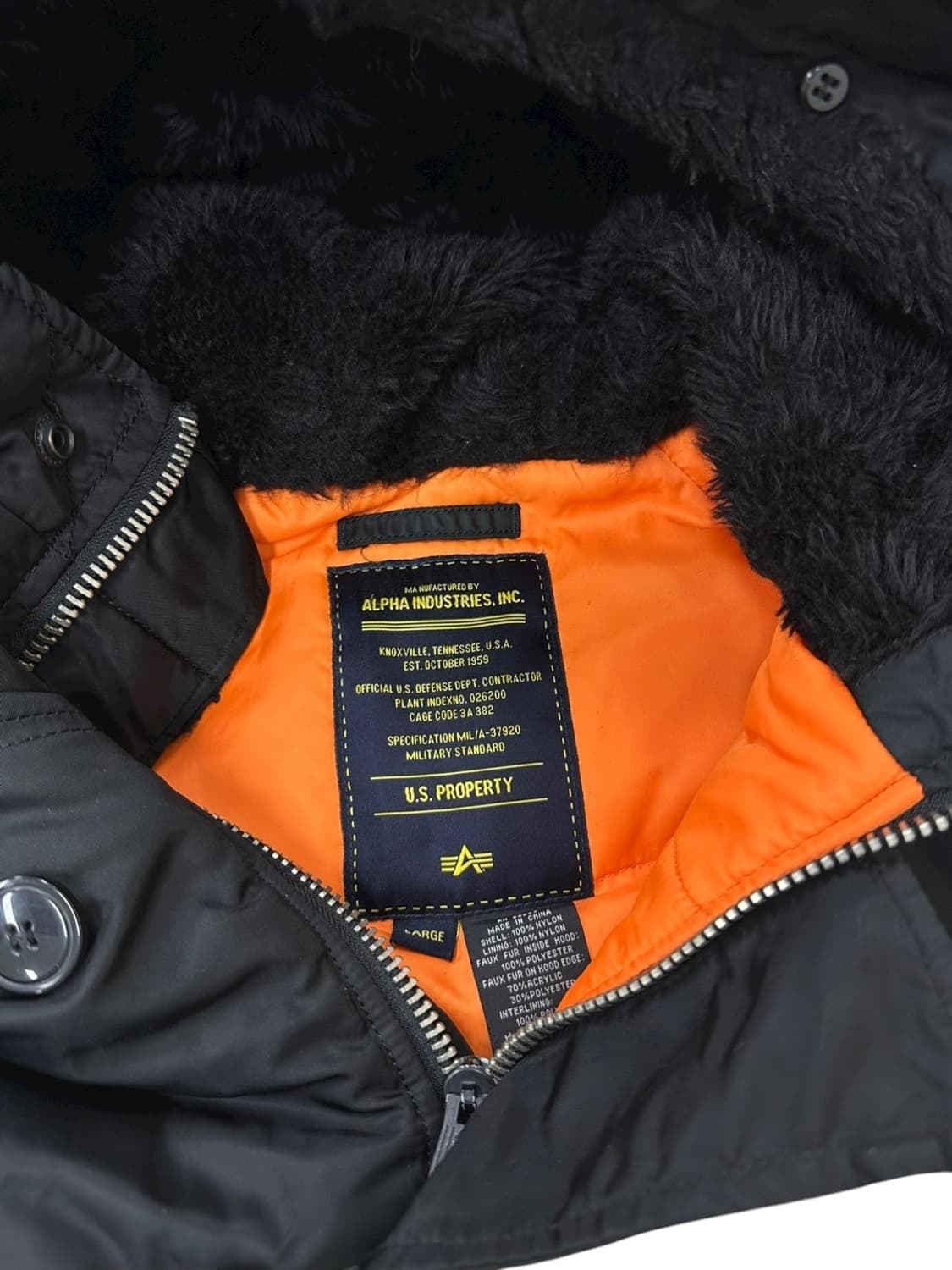 알파인더스트리 N3B 블랙 (L~XL) 상품이미지9