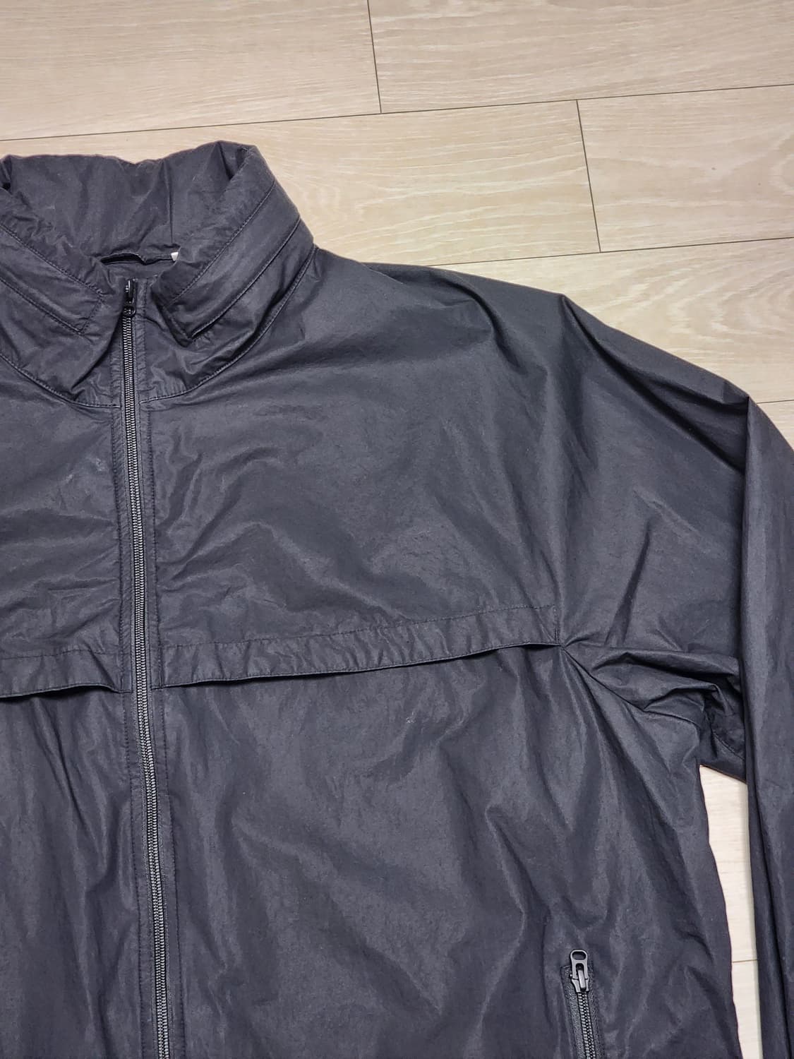 유니클로U 오버사이즈 후드 블루종 블랙 XXL 상품이미지3