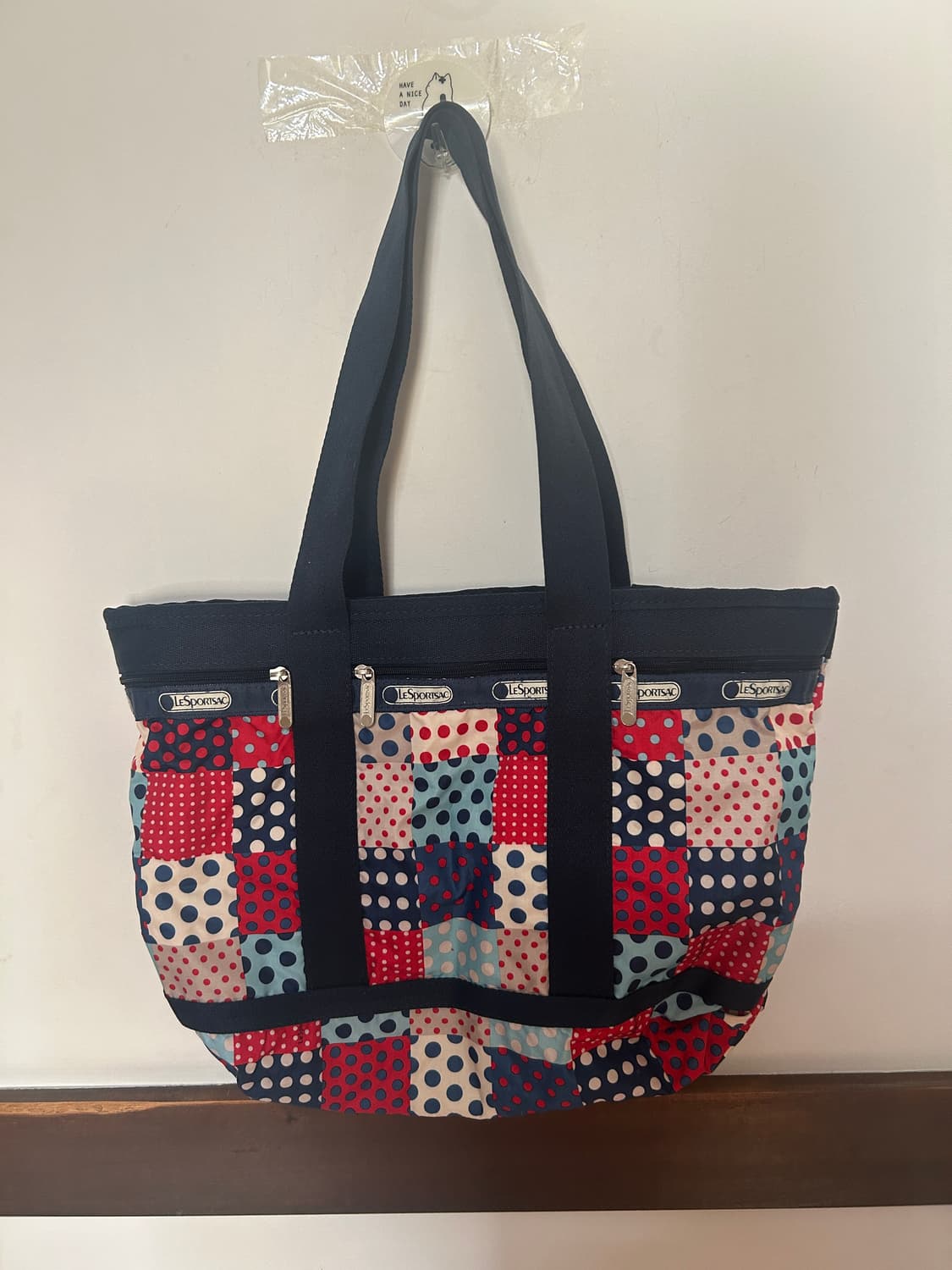 레스포삭 땡땡이 토트백  상품이미지1