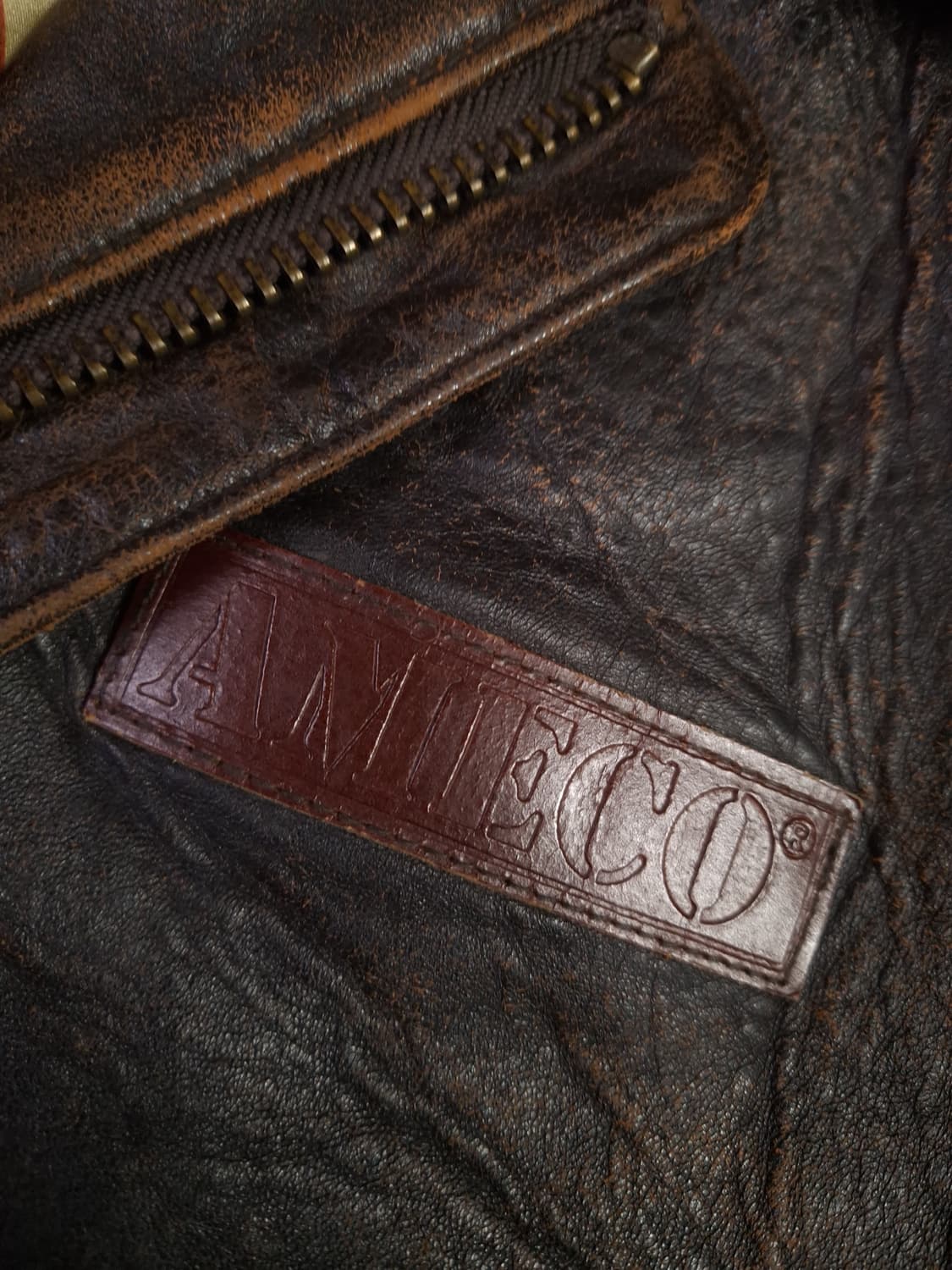 오리지날 아메코 미공군 A-2 리얼레더 항공자켓 상품이미지4