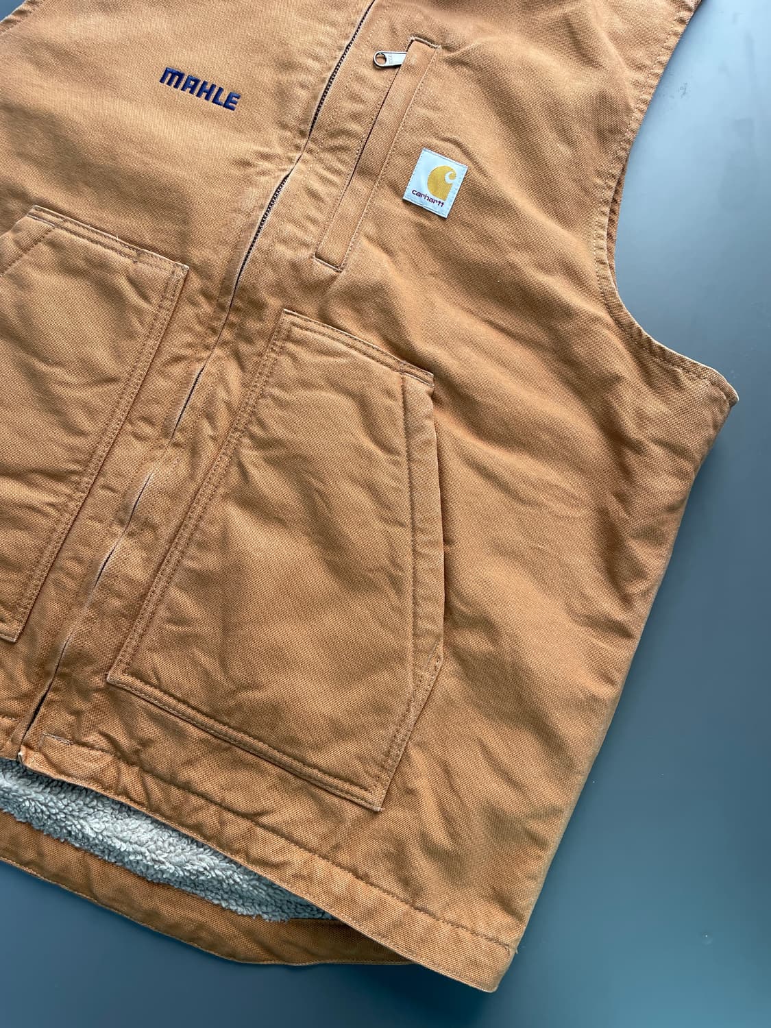 [L] 칼하트 덕 캔버스 쉐르파 베스트 조끼 상품이미지4