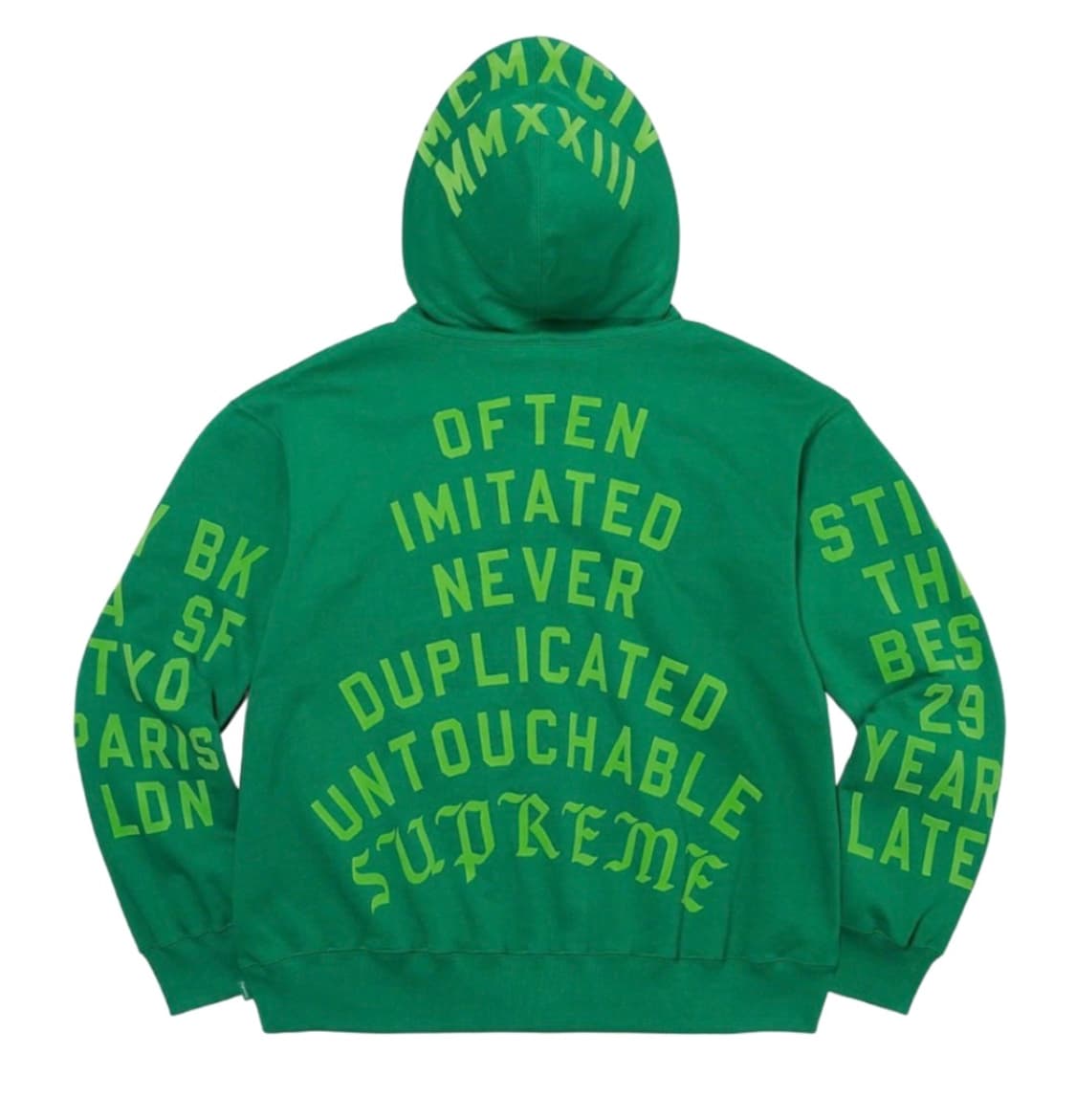 슈프림 팀 플록 후드 스웨트셔츠 23SS 상품이미지2