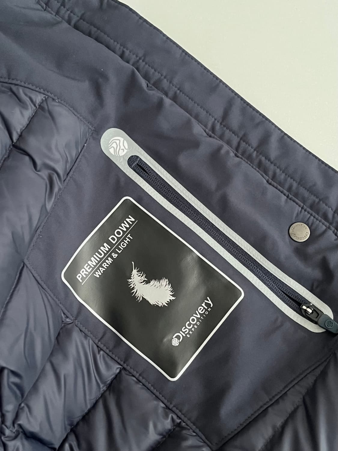 95) 디스커버리 덕다운 롱 코트 패딩 네이비 상품이미지9