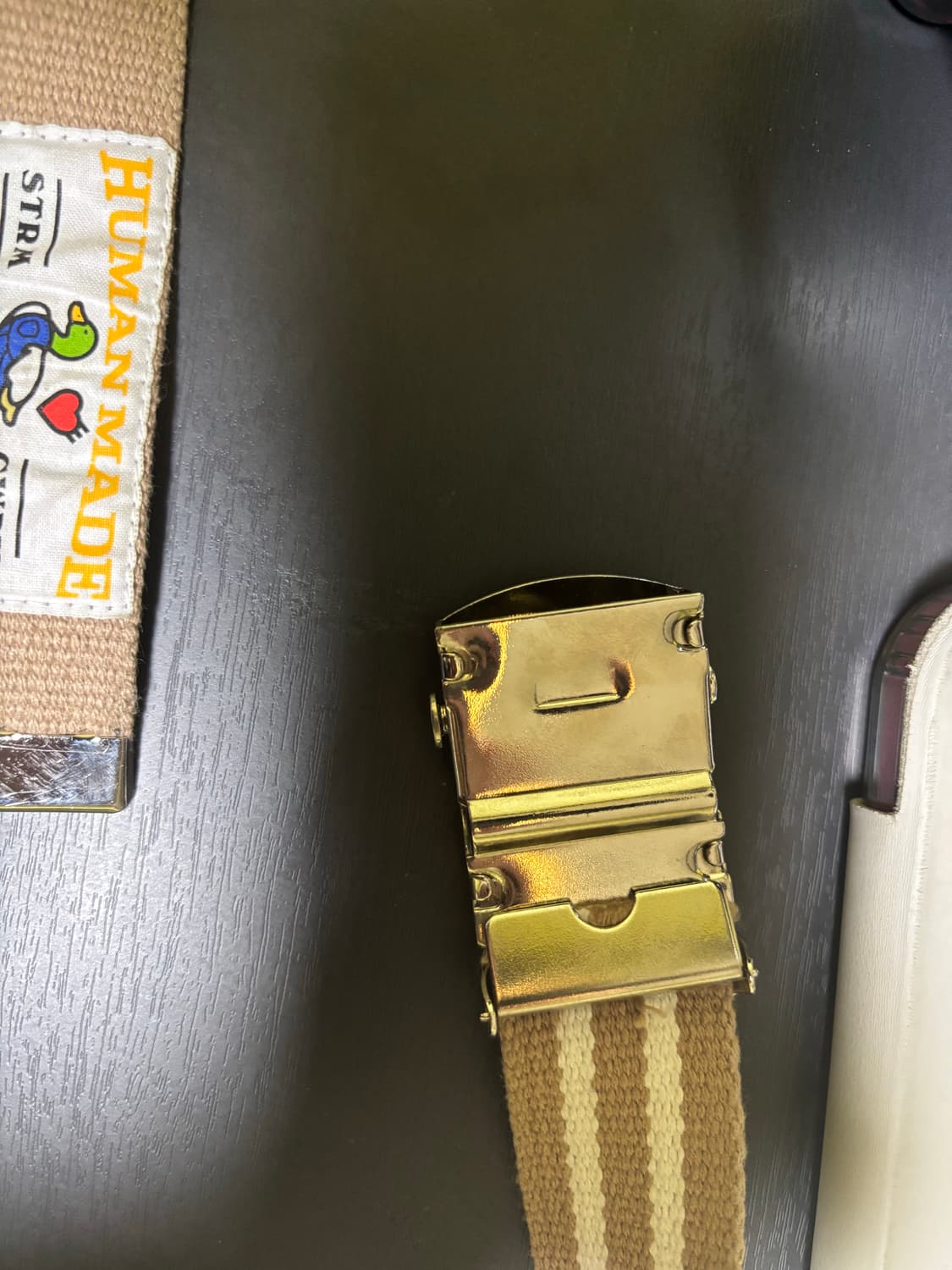 휴먼메이드 웹 벨트 베이지 상품이미지4