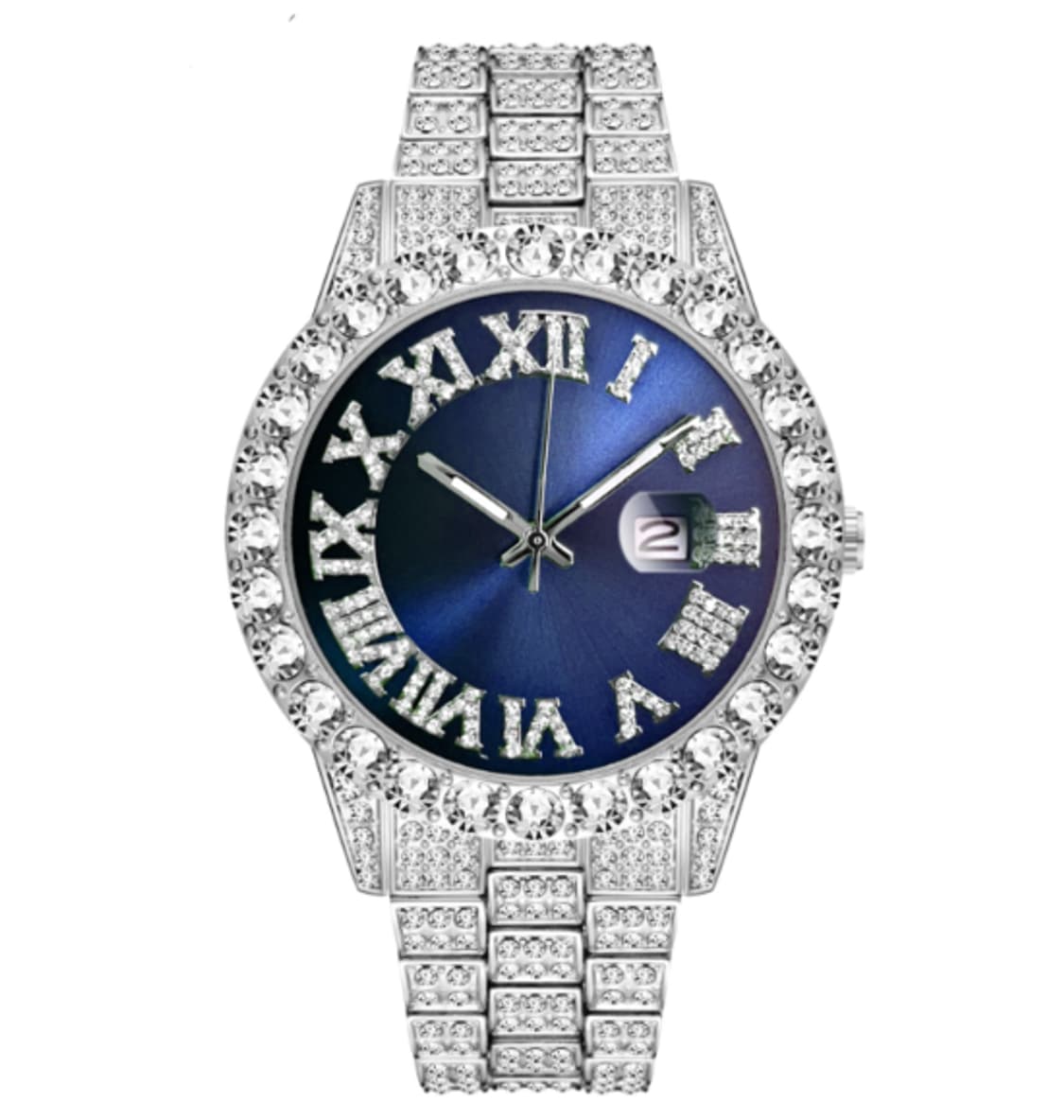 [론조모니]큐빅 메탈 시계 판매 상품이미지1