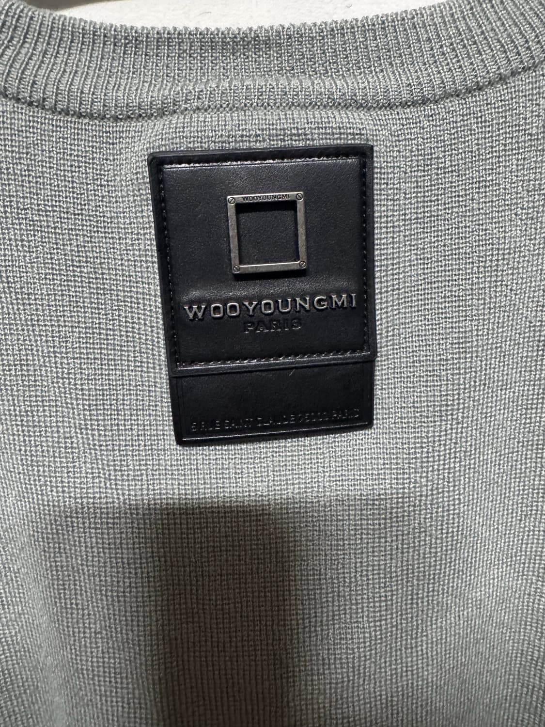 48 우영미 스퀘어 텍션지 니트 상품이미지6