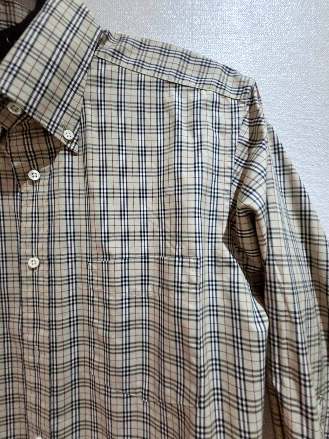 [희귀/정품] 버버리 런던 / 일본삼양상사 아카이브 노바체크 셔츠 (L) 상품이미지3