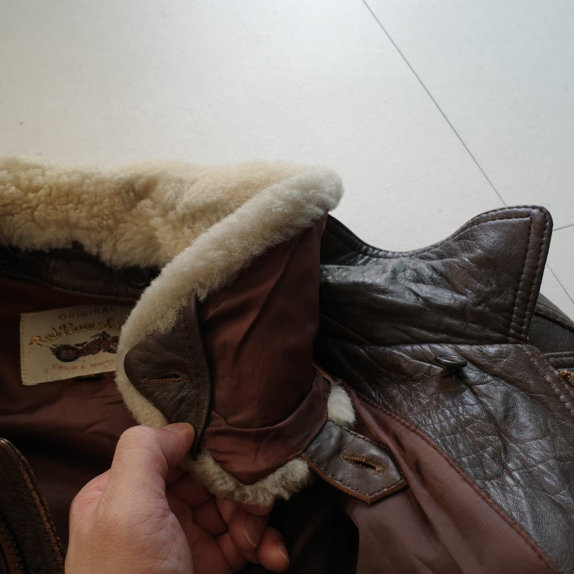 [일본] 레드 빈즈 앤 라이스 G-1 가죽 자켓 44 A-2 상품이미지6