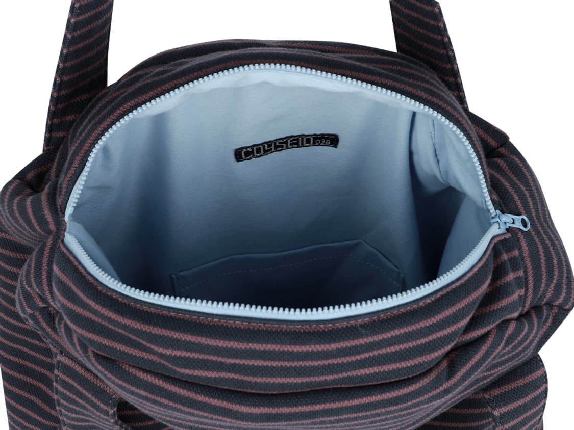 코이세이오 038 스트라이프 토트 백 - 블루 차콜 상품이미지4