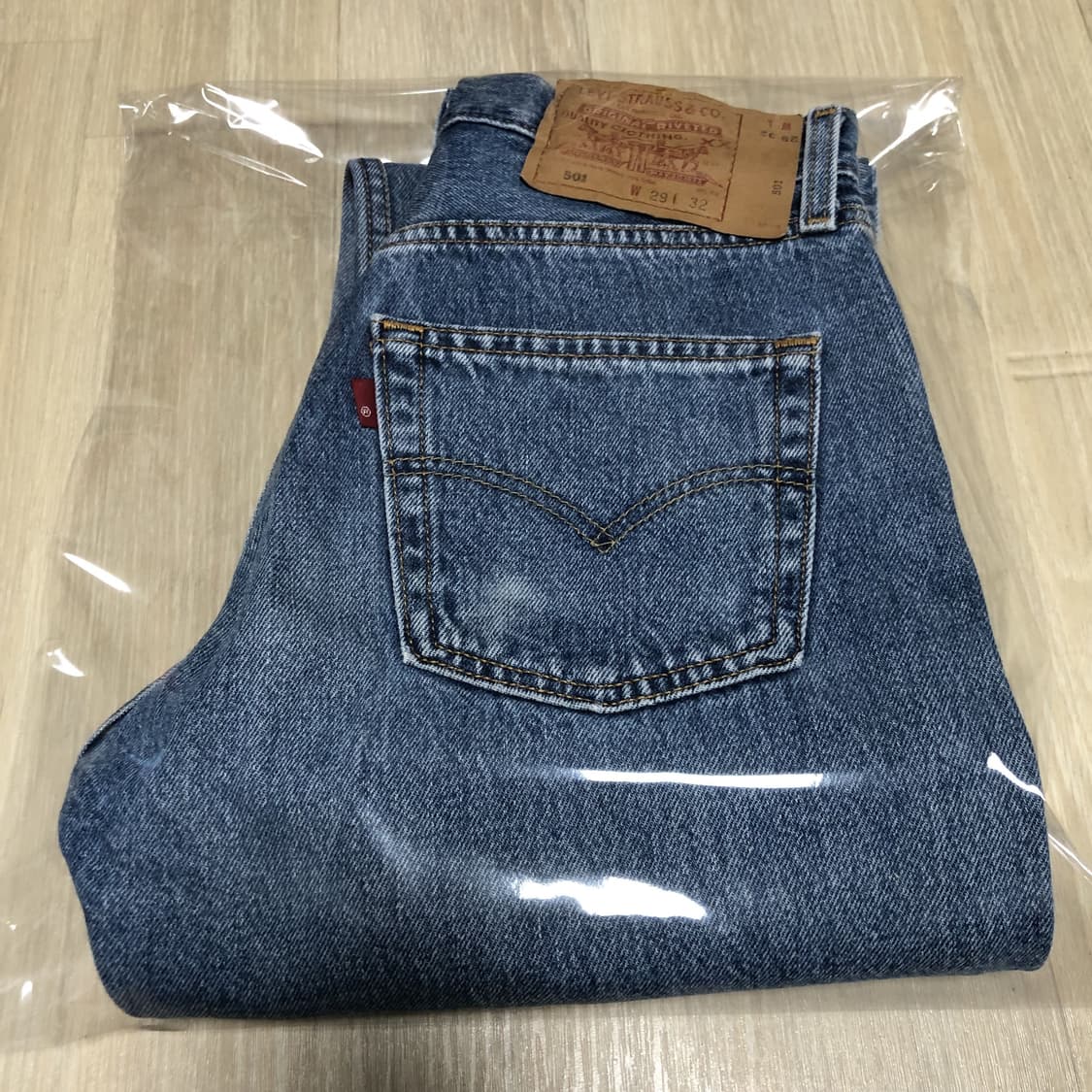 (27) 00's 리바이스 Levi's 501 스트레이트핏 연청 데님 상품이미지10