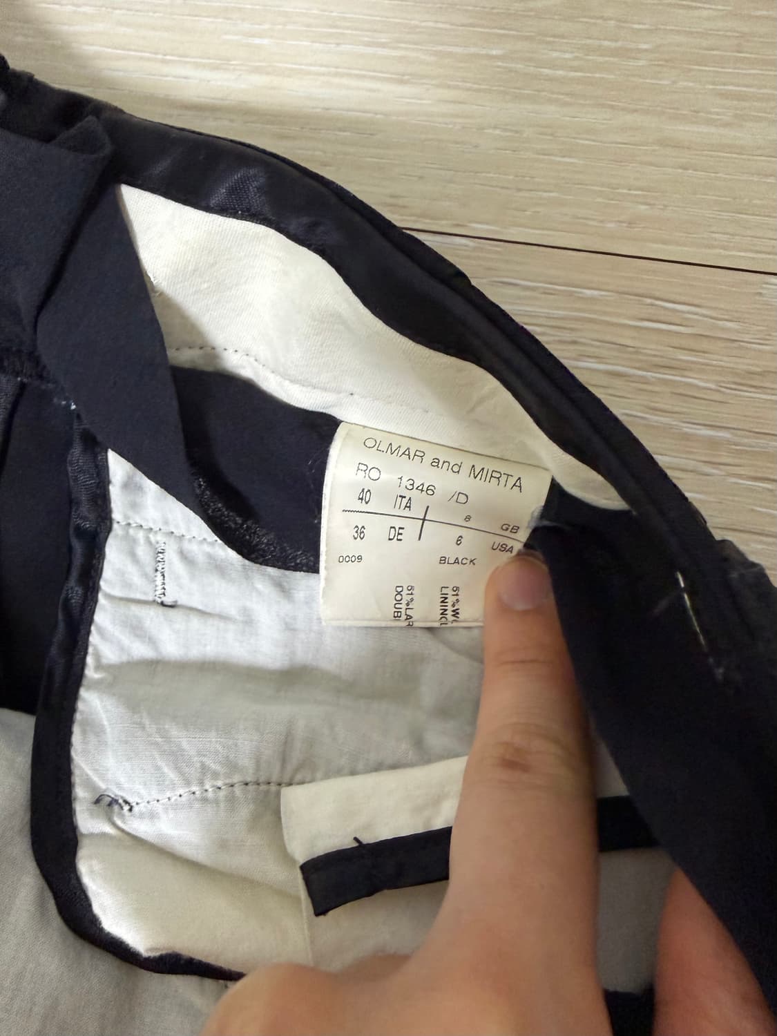 릭오웬스 울실크  7부 슬랙스 IT40 / US6 상품이미지3