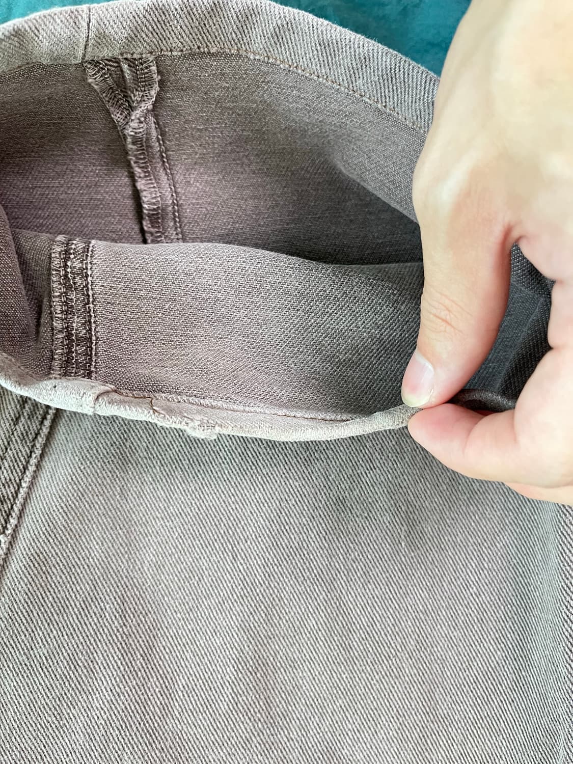 애프터 프레이 와이드 슬래시 데님 그레이프 상품이미지3