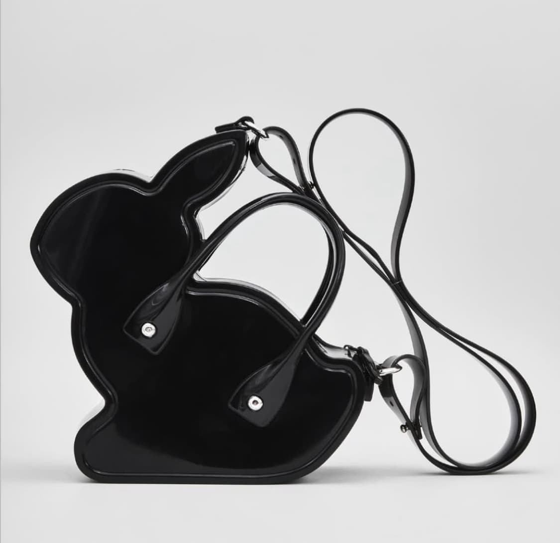 꼼데가르송 CDG걸 X 멜리사 래빗 뉴백 블랙 상품이미지1