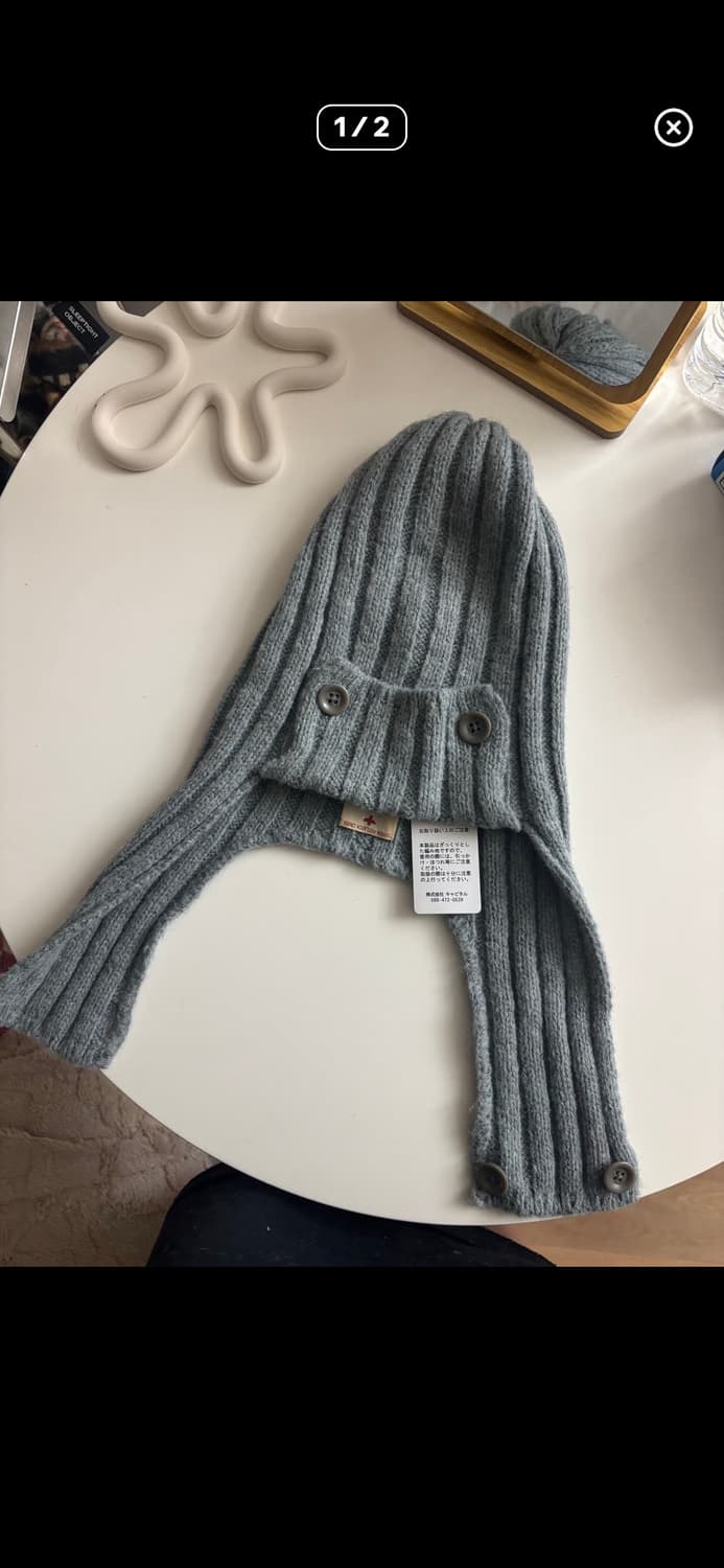 캐피탈 5g 니트 캡 그레이 상품이미지2