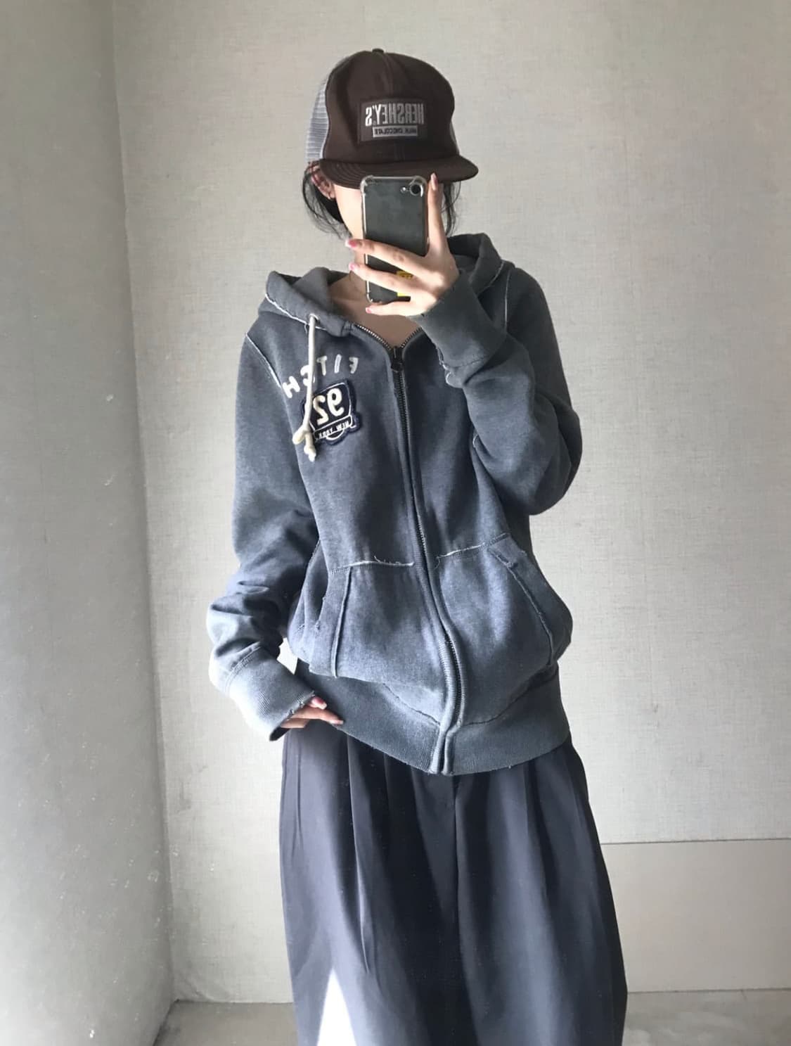 아베크롬비 그레이 후드집업 상품이미지2