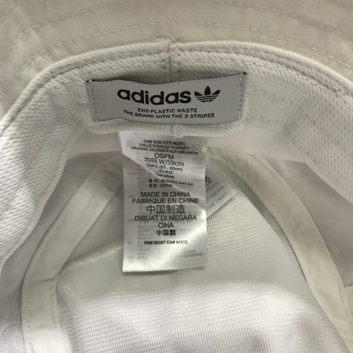 [[OSFM,A급,공용] 아디다스(ADIDAS) 아디컬러 화이트 버킷햇 상품이미지6
