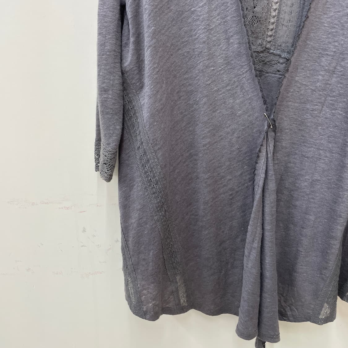 백 레이스 아일릿 오픈 가디건 상품이미지2