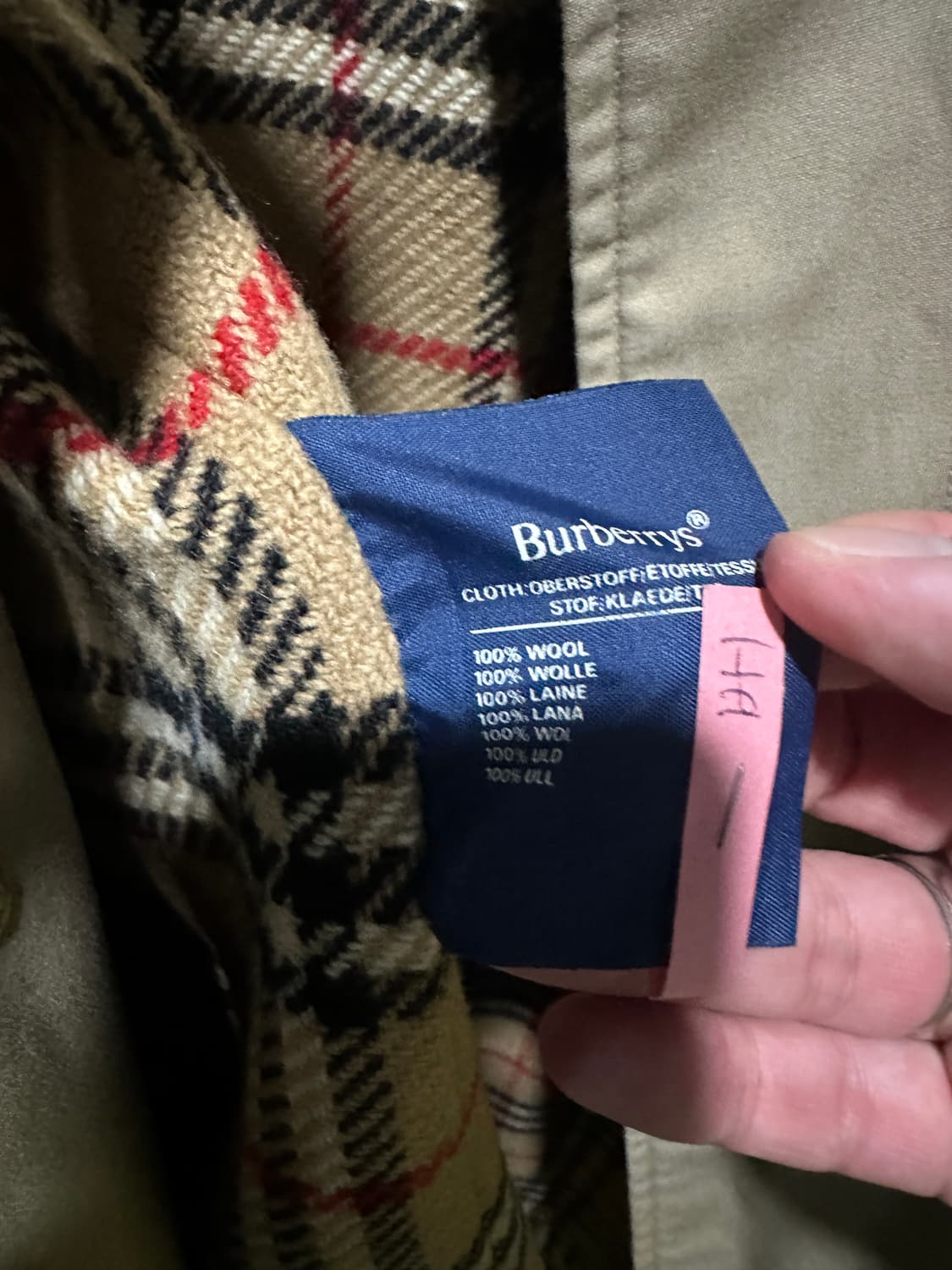 버버리 노바체크 트렌치코트 내피포함 100사이즈 상품이미지5