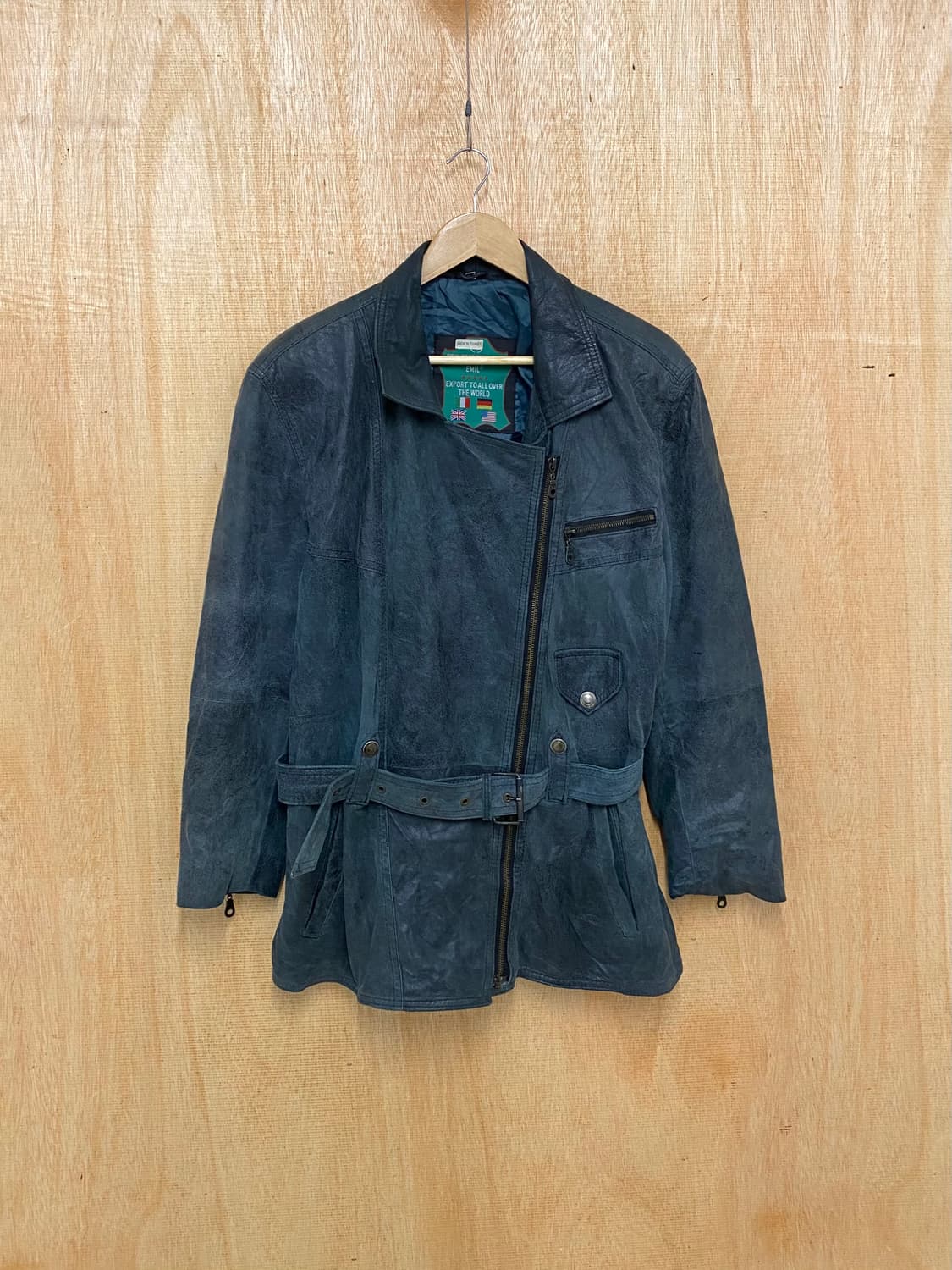 VTG leather western rider coat 가죽 라이더 코트 상품이미지3