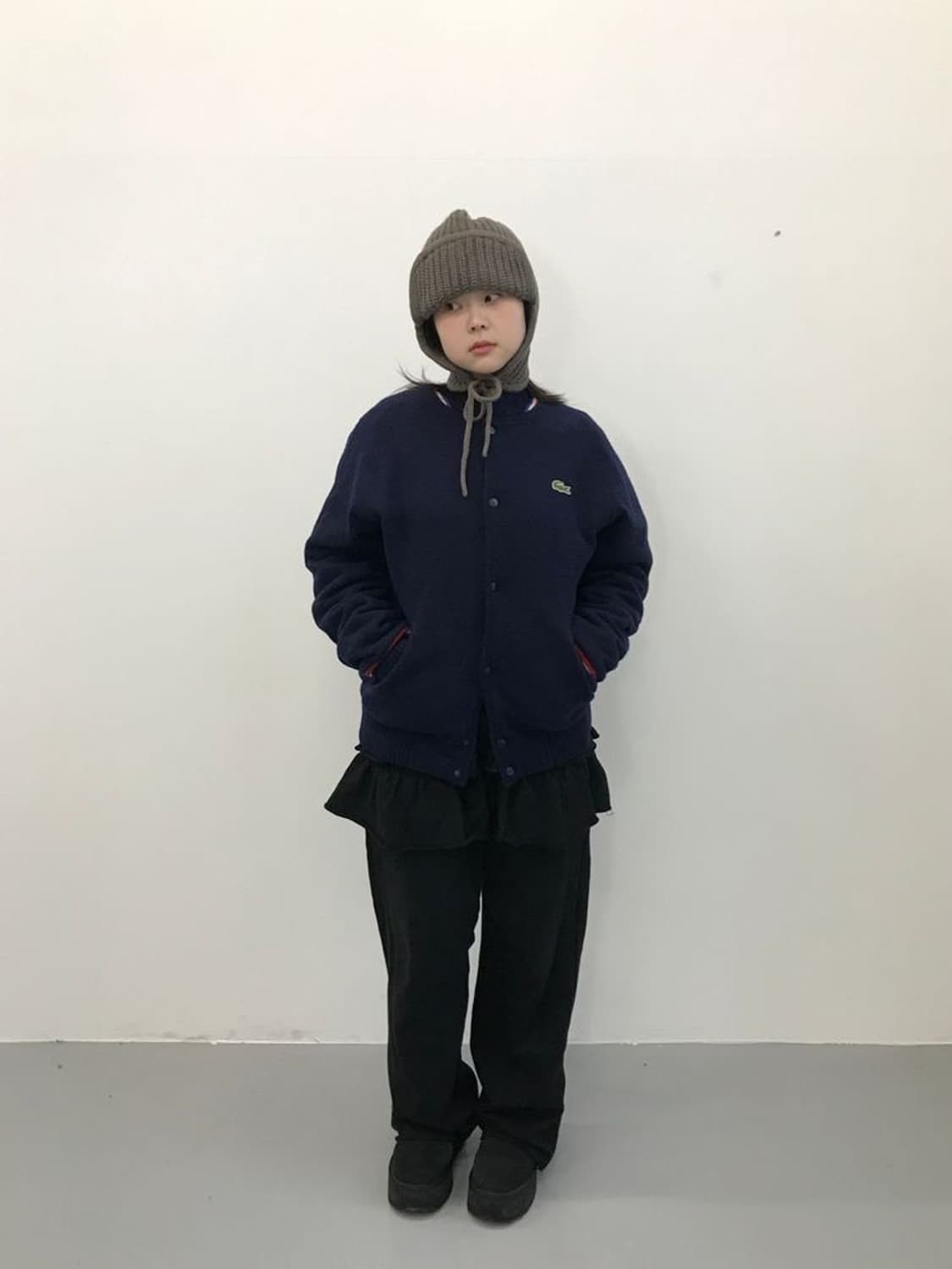 Lacoste Wool Varsity Knit Jacket 상품이미지2