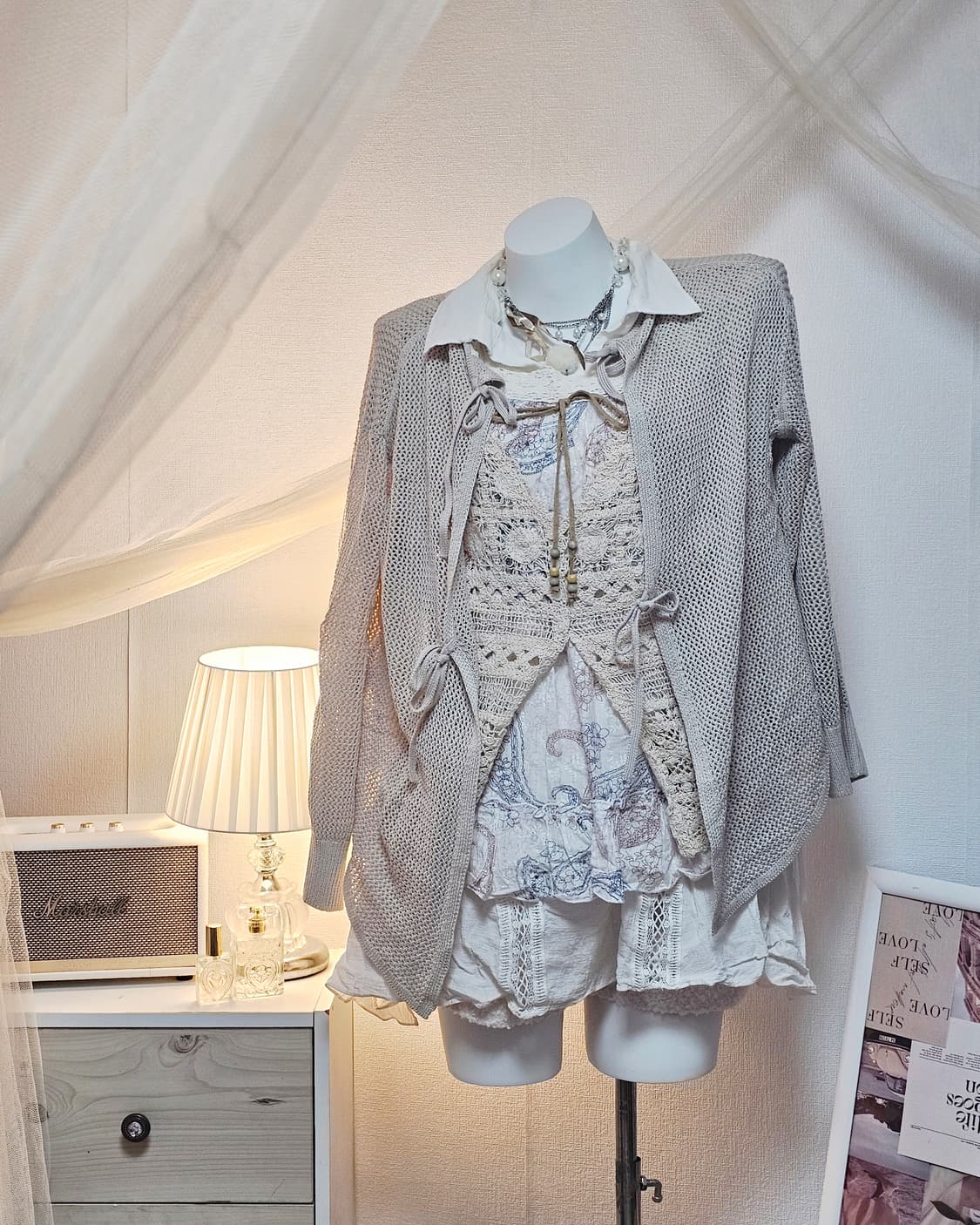 Beige mori look style set
 상품이미지2