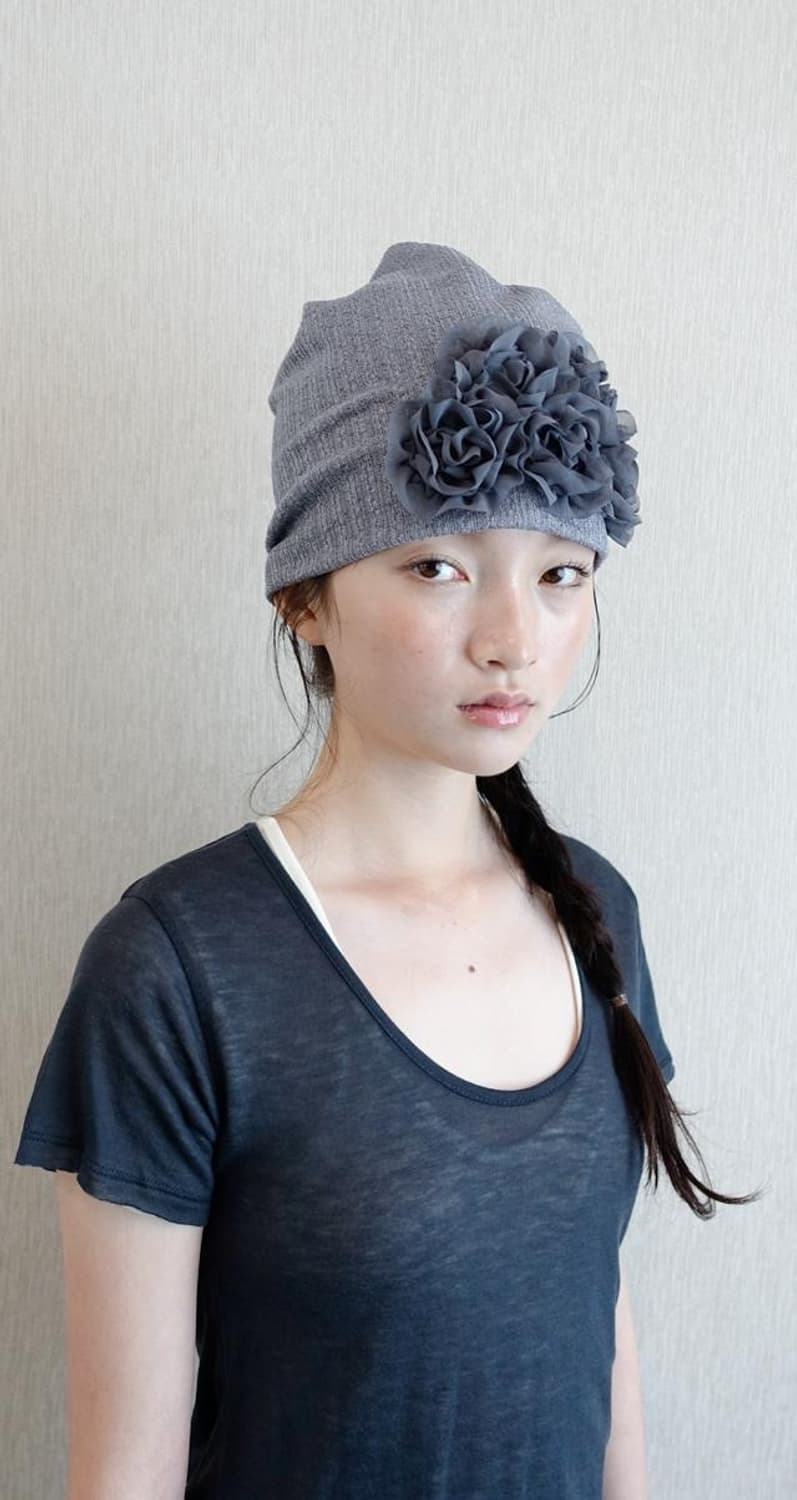 샵페어리 플라워 비니 ruffled bouquet beanie 베이지 상품이미지6