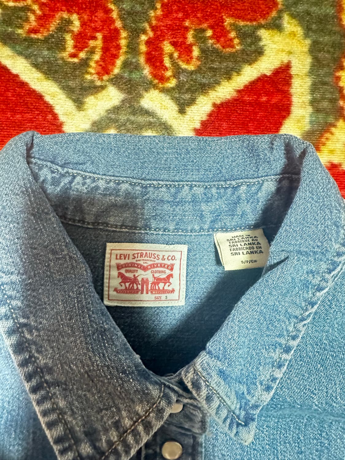 리바이스 데님 셔츠 S 상품이미지2