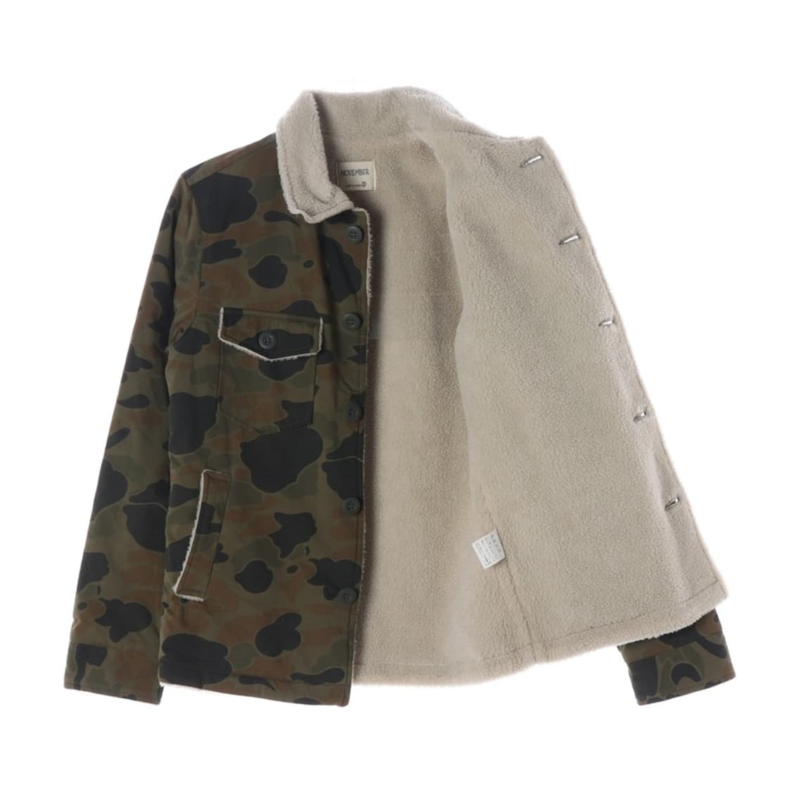 NOVEMBER 밀리터리 카모플라쥬 양털 안감 자켓 상품이미지2