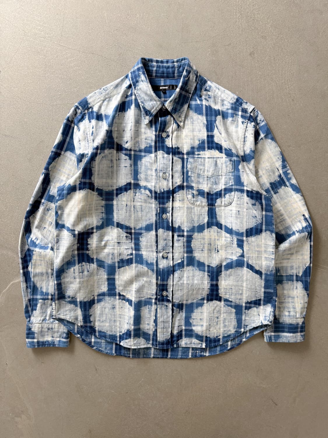 Beams Pattern Cotton Shirt 상품이미지1